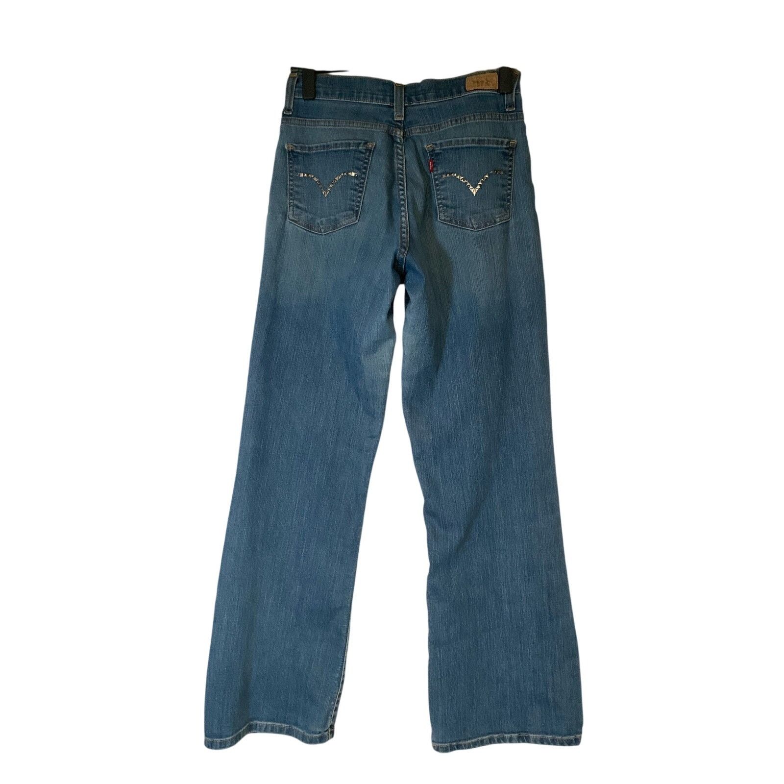 Unknown London Levi Strauss Co 512 Perfectly Slimming Boot Cut Denim Jeans Size 27" / US 4 / IT 40 - 2 Thumbnail