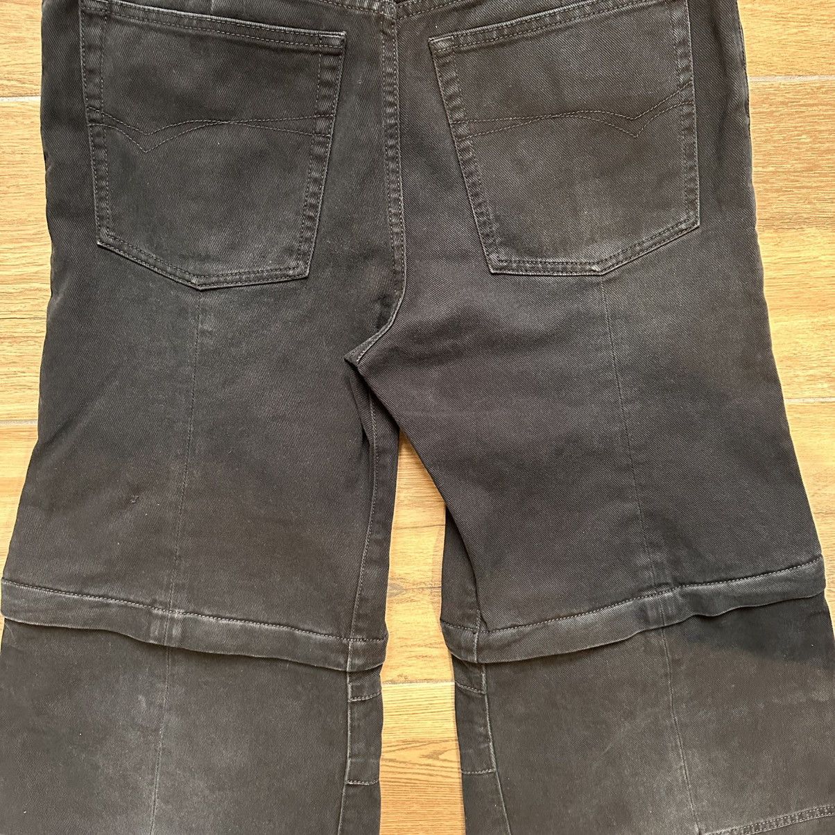 Balenciaga [M] 1550$ Black flared double knee jeans Size US 31 - 10 Thumbnail