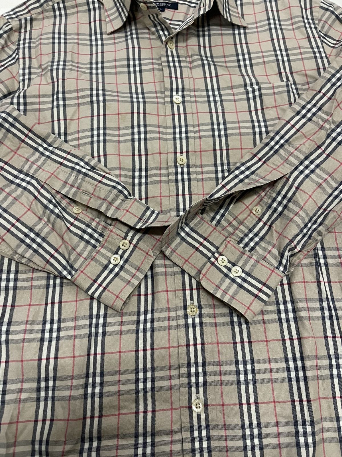Burberry VINTAGE BURBERRY LONDON SHIRT L Size L / US 10 / IT 46 - 10 Thumbnail