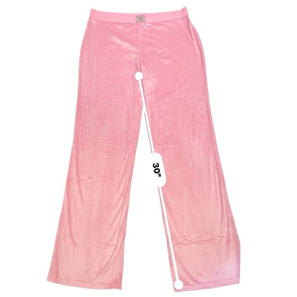 Juicy Couture JUICY COUTURE CLASSIC PINK VELOUR TRACK PANTS SZ M BNWOT Size 28" / US 6 / IT 42 - 8 Thumbnail