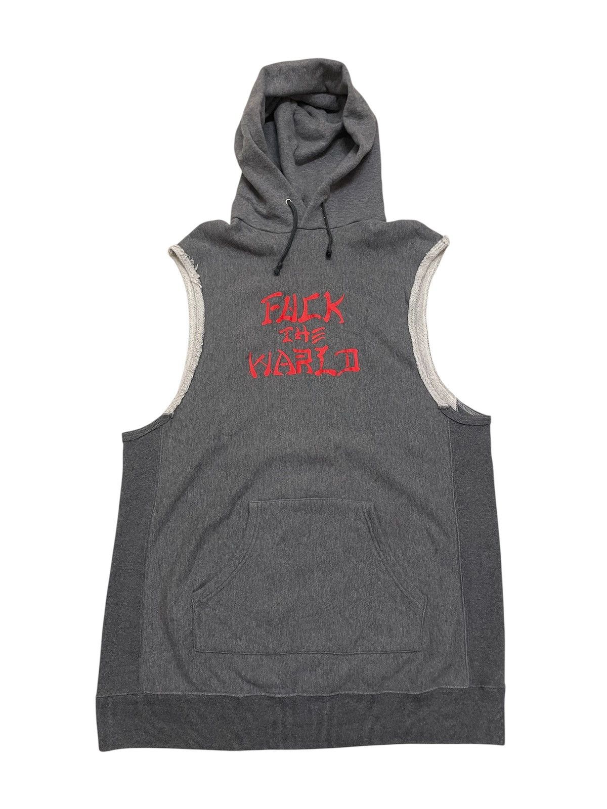 Hex Antistyle Hex Antistyle Fuck The World Sleeveless Hoodie Size US L / EU 52-54 / 3 - 2 Thumbnail