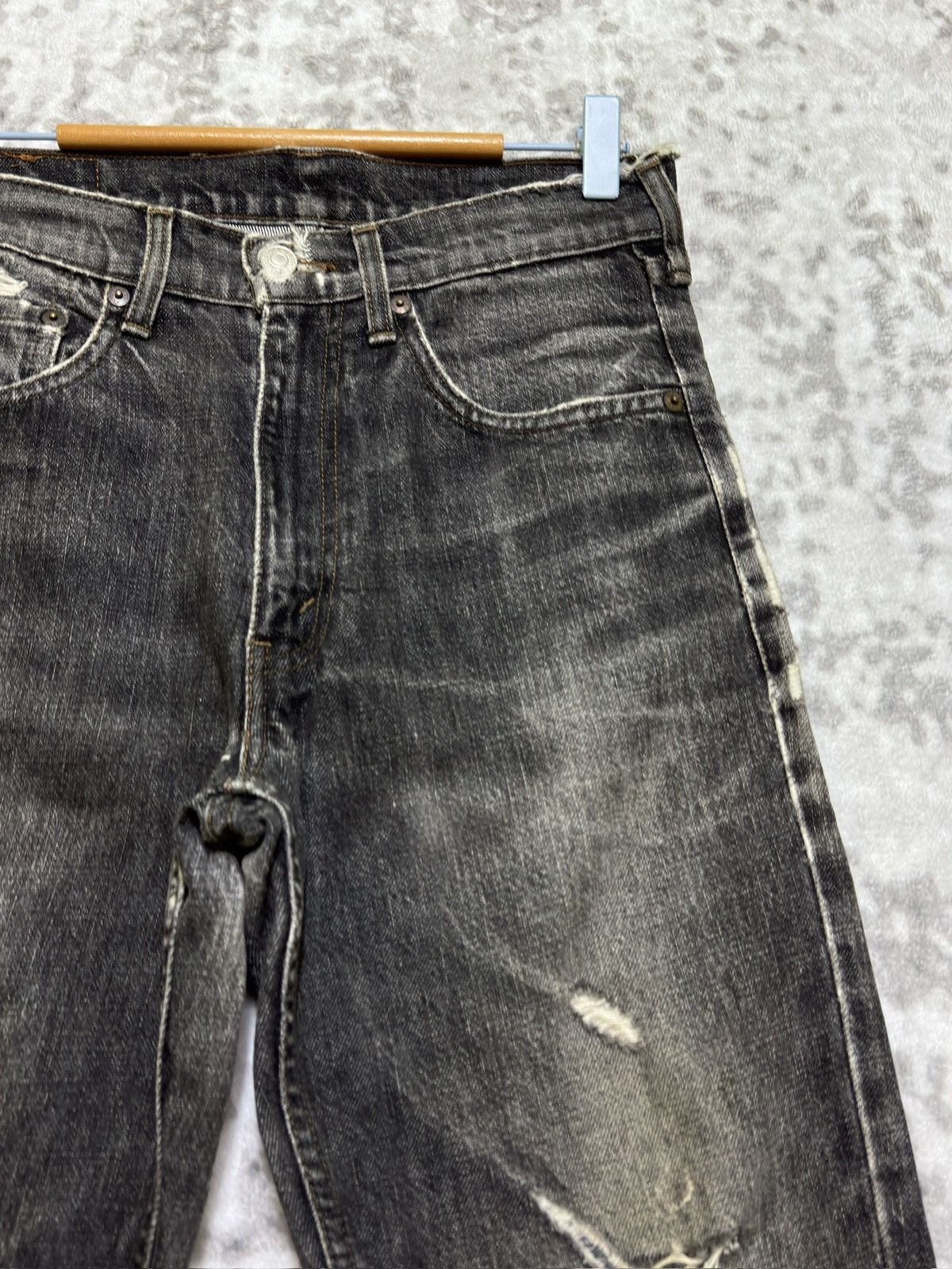 Levi's Vintage Levi’s 603 Acid Wash Distressed Tapered Leg Jeans Size US 28 / EU 44 - 5 Thumbnail