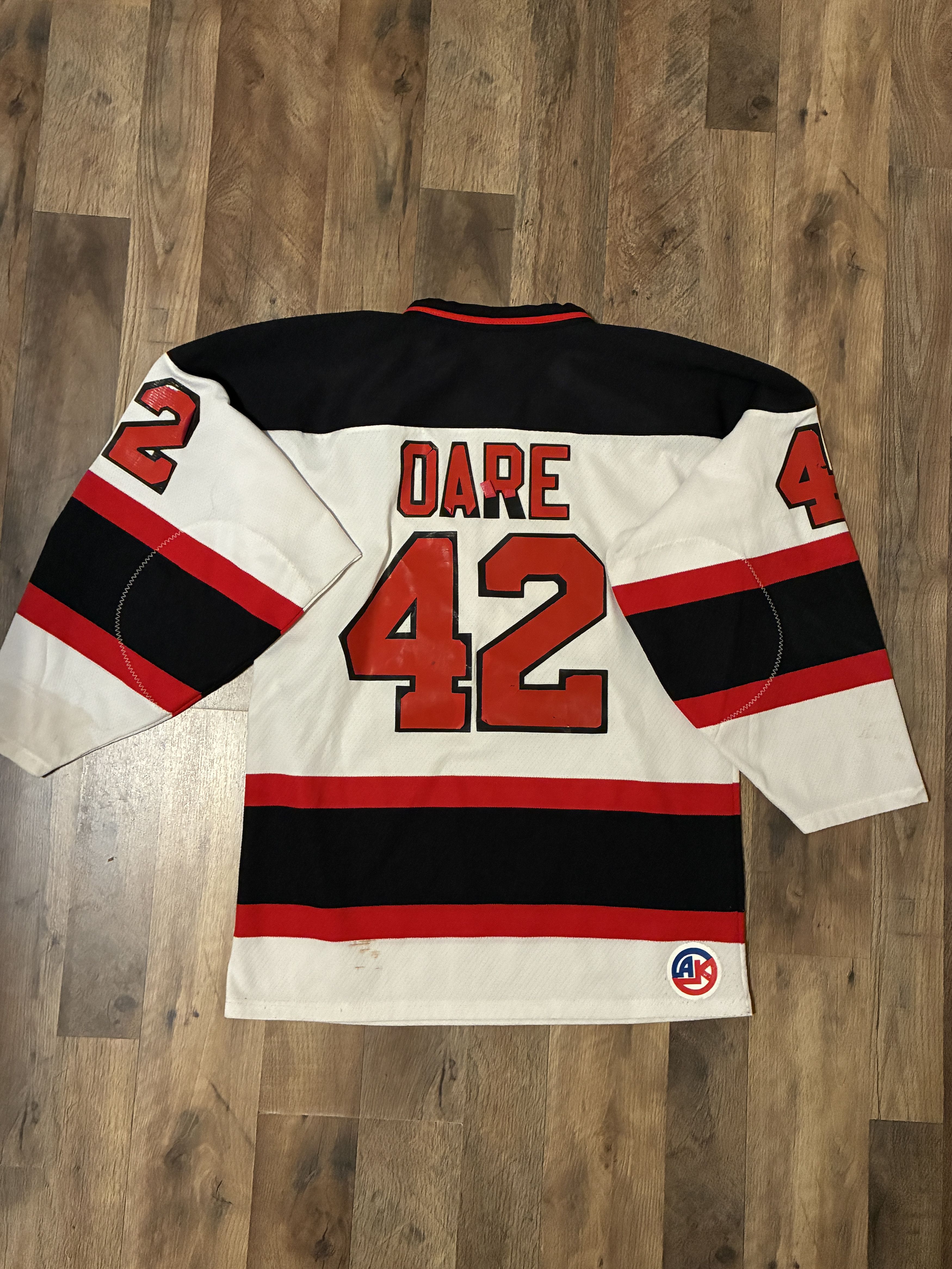 Other Vintage DARE Hockey Jersey #42 Promotional White Black S/P Size US XL / EU 56 / 4 - 1 Thumbnail