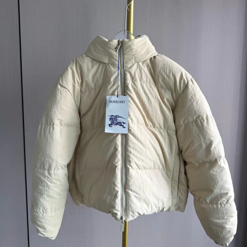 Burberry Burberry Women's Light Yellow Down Jacket Size L / US 10 / IT 46 - 1 Thumbnail