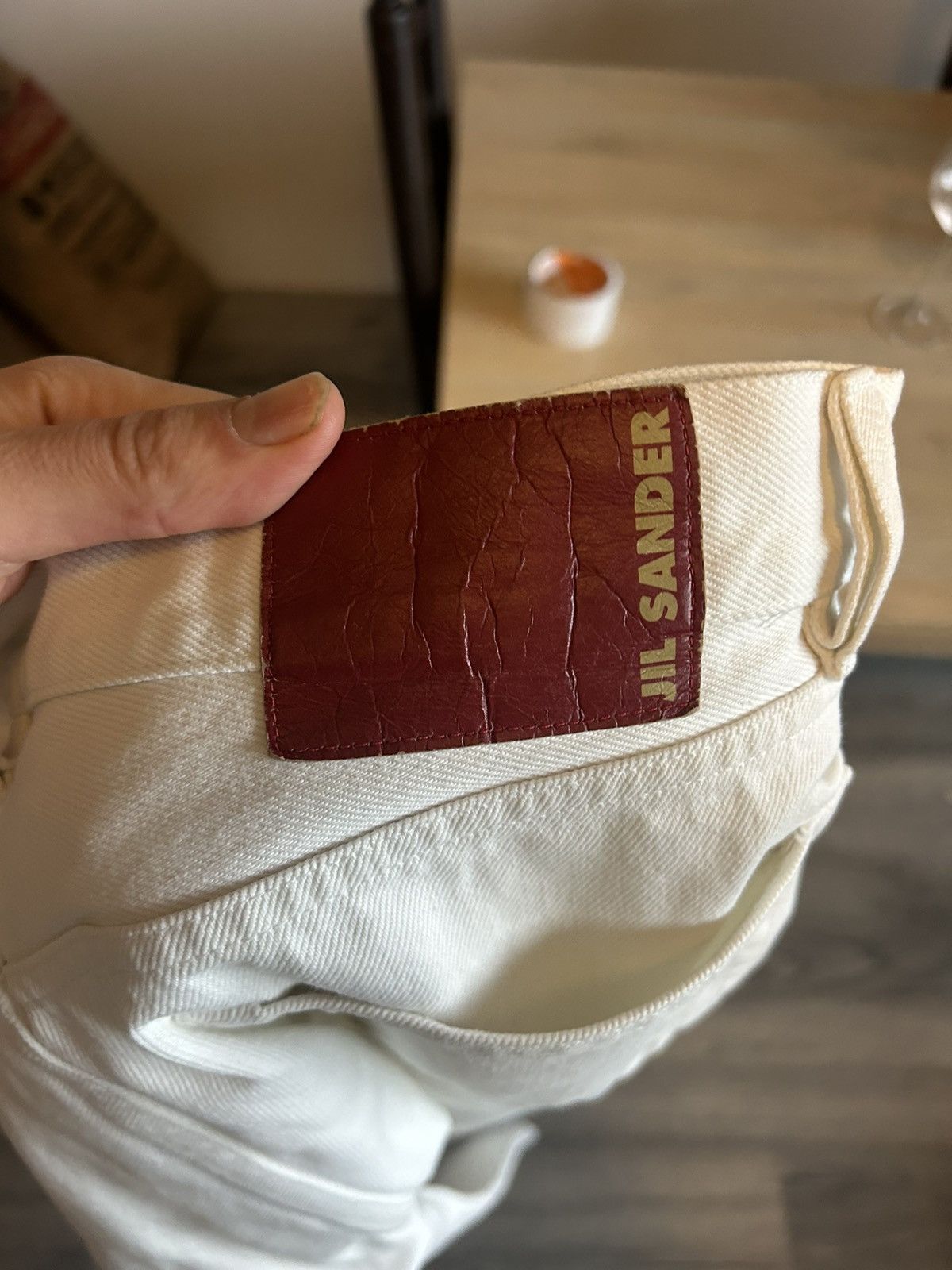 Jil Sander Jil Sander White Denim Jeans - Size 33 Size US 33 - 18 Thumbnail