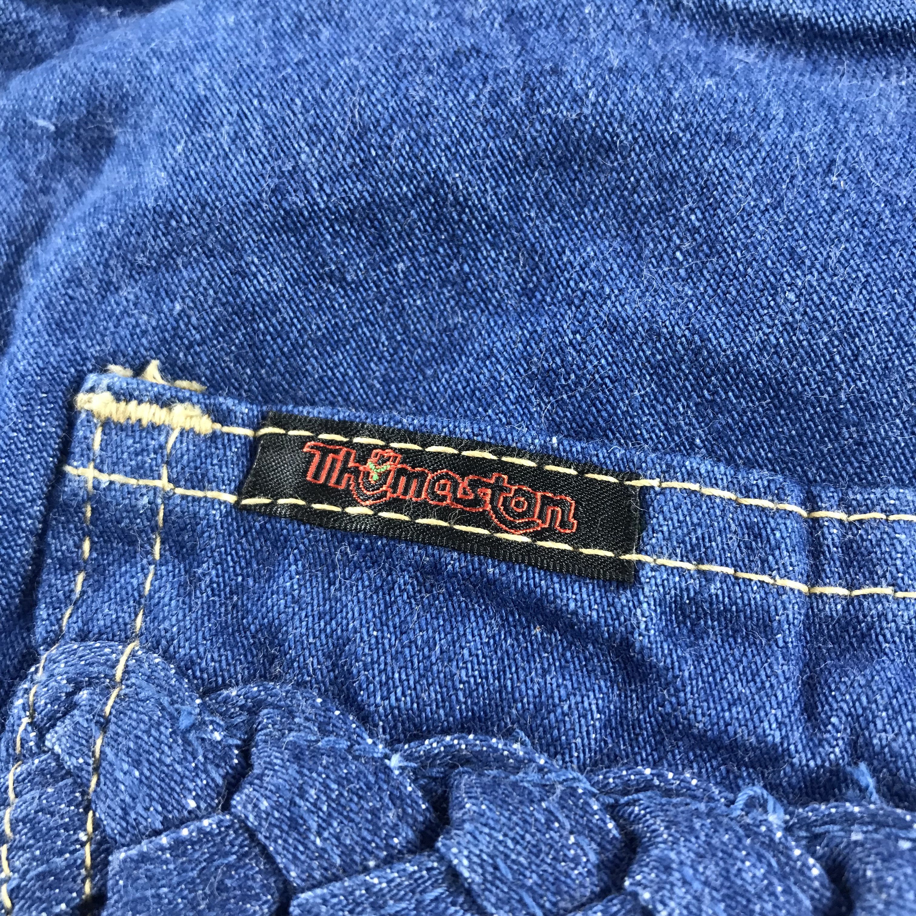 Japanese Brand Vintage Thomaston Flare Jeans Bell Bottom Denim KJ3389 Size 23" - 5 Thumbnail
