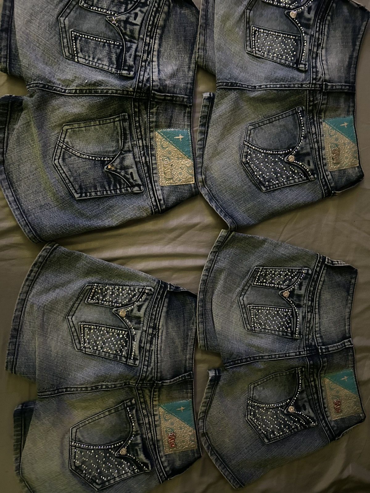 Other TABU Y2K Denim Shorts Bundle (4) + Free Light‑Wash Pair Size 26" / US 2 / IT 38 - 1 Thumbnail