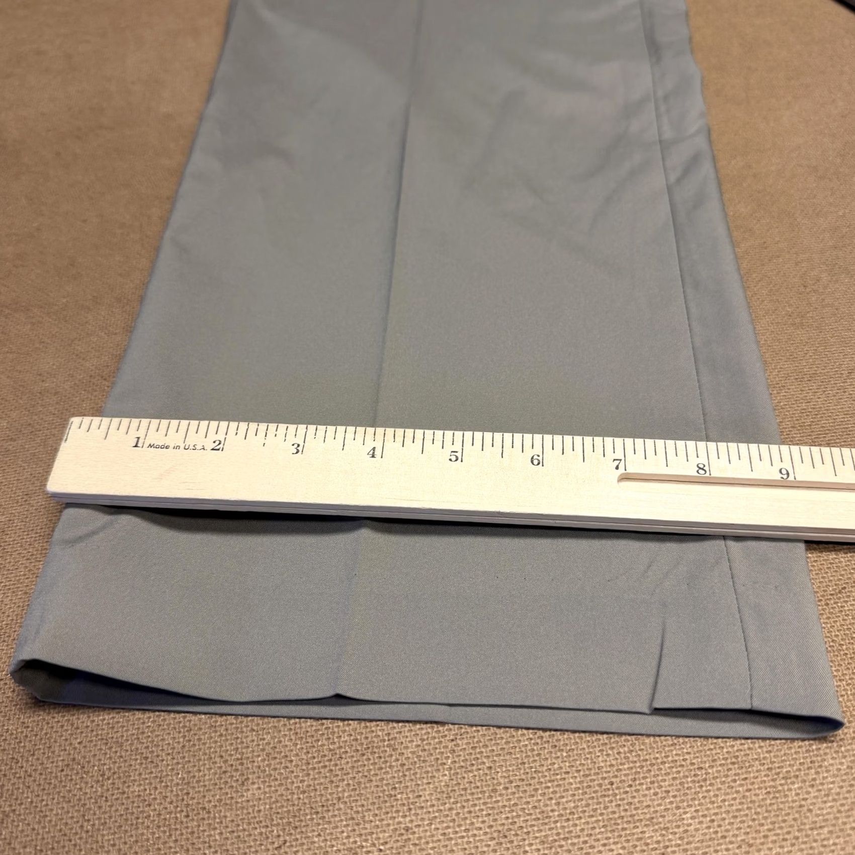Vintage Alan Flusser Mens Gray Dress Pants 36x30 Flat Front Microfiber Classic Business Size US 36 / EU 52 - 2 Thumbnail