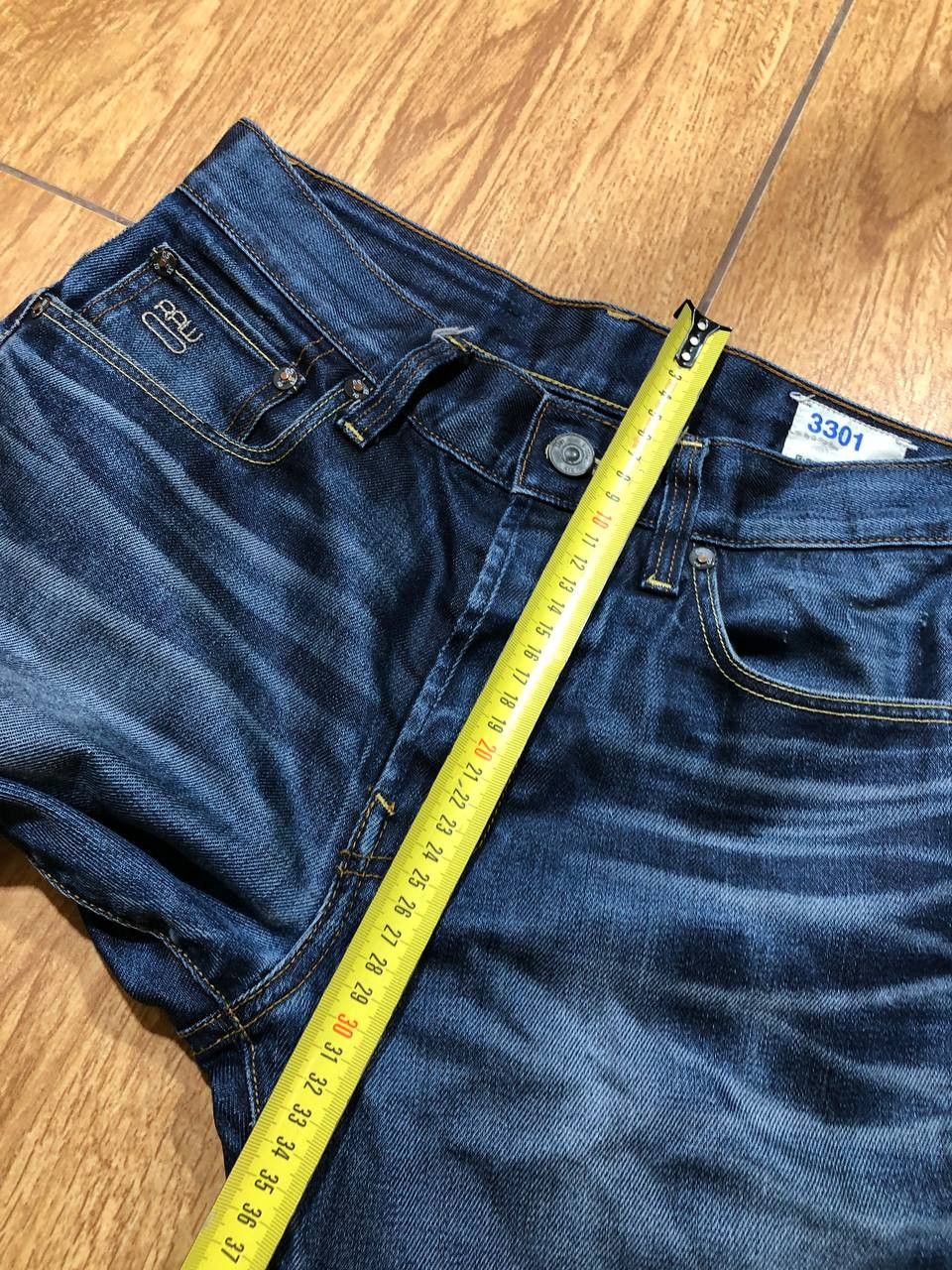 G-Star G Star Raw 3301 Straight Denim Pant Trouser Jean Old Money Size US 30 / EU 46 - 13 Thumbnail