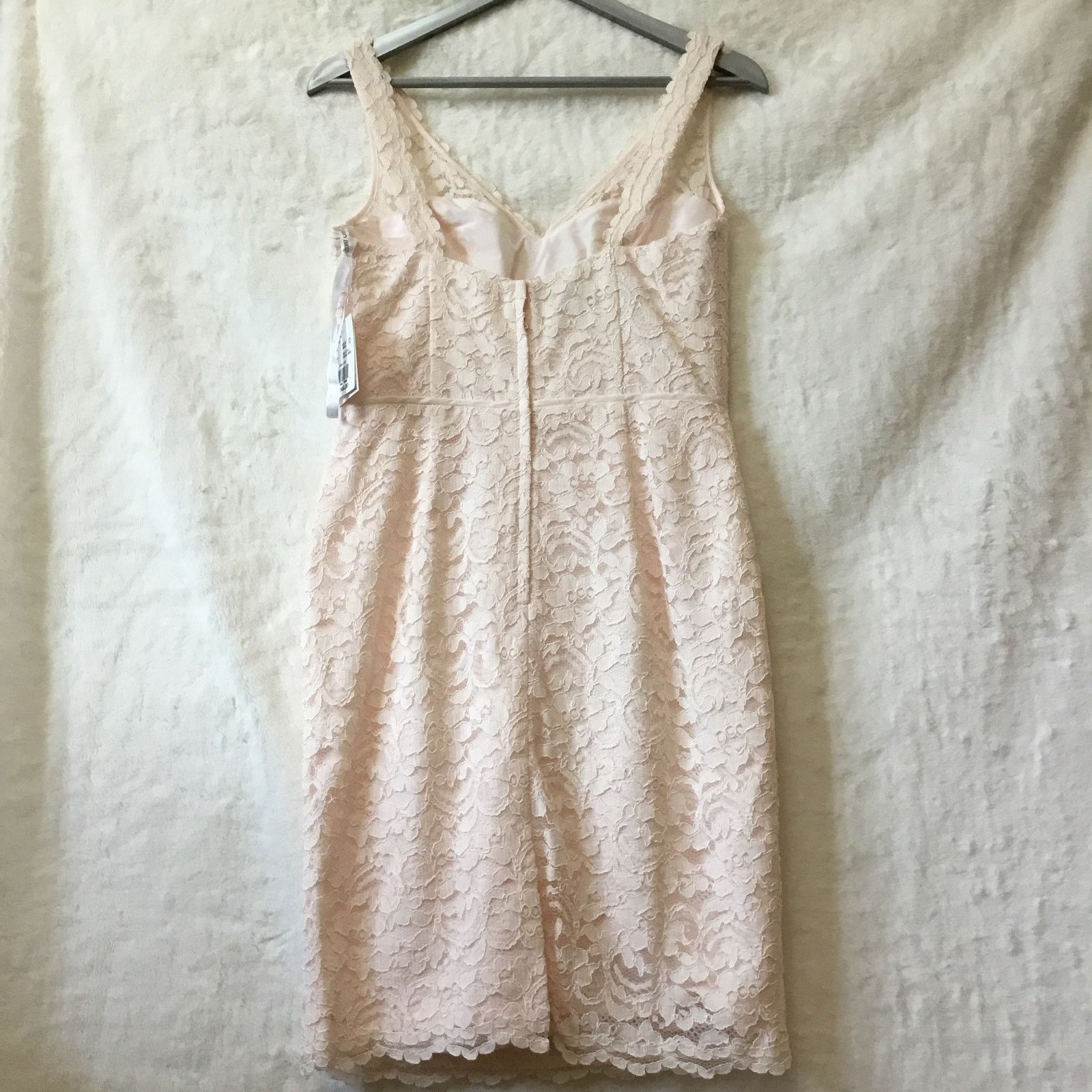 Other David Bridal Short Tank Lace Dress with V -Neck Size M / US 6-8 / IT 42-44 - 9 Thumbnail