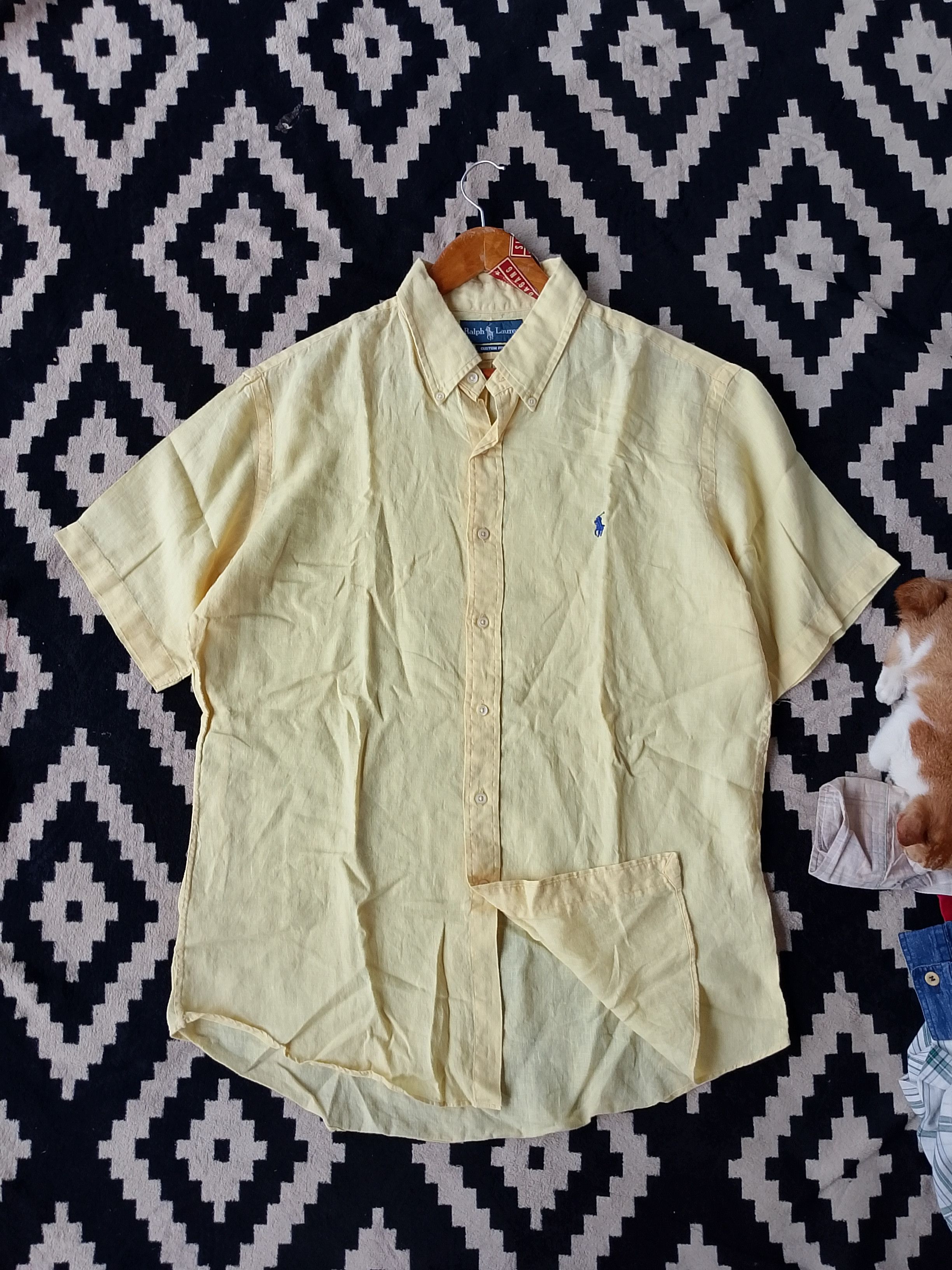 Ralph Lauren Vintage Rare Ralph Lauren Yellow Linen Hibiscus High-Summer Size US XL / EU 56 / 4 - 2 Thumbnail
