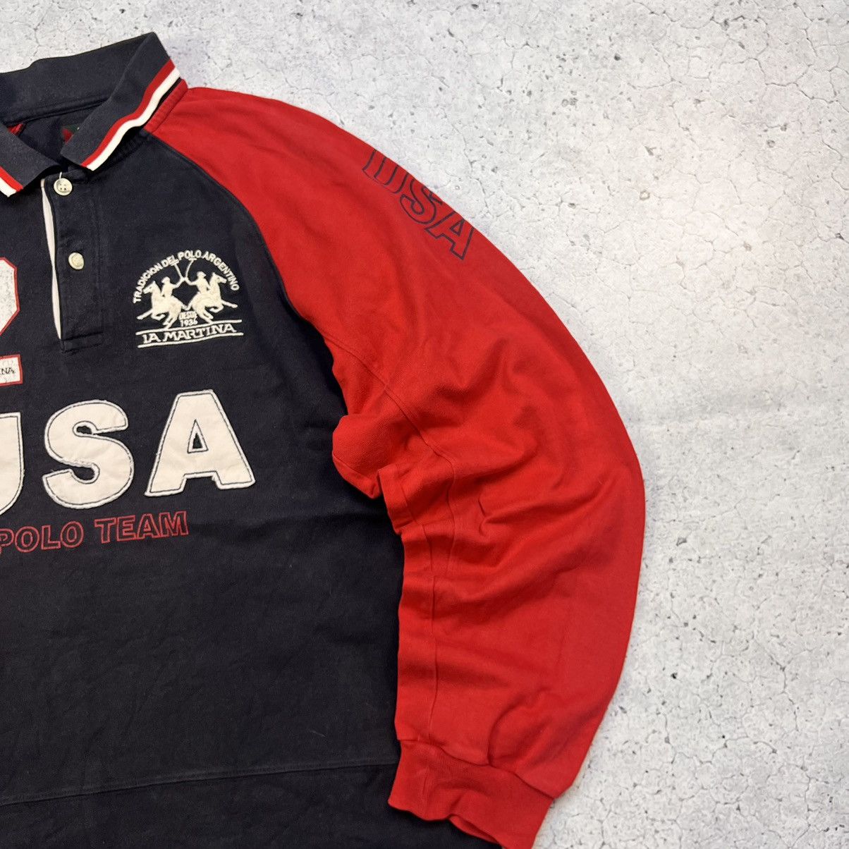 La Martina × Polo Ralph Lauren × Vintage Vintage La Martina Long Sleeve USA Chief Keef Style Size US XL / EU 56 / 4 - 6 Thumbnail