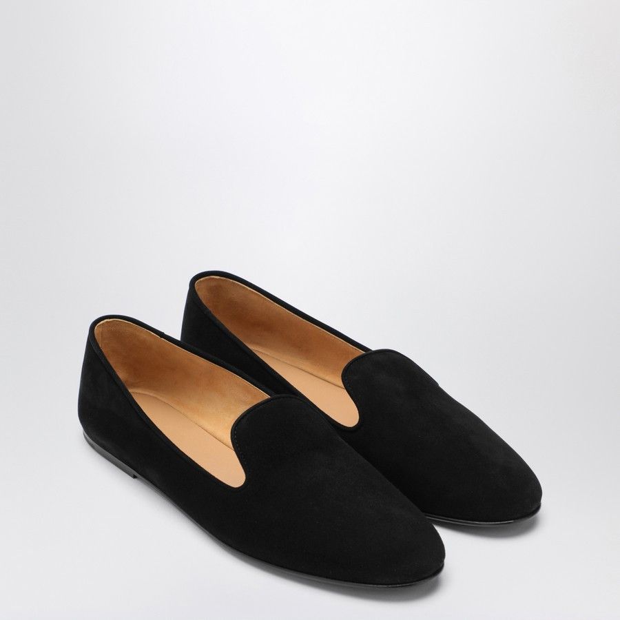The Row o1d2blof1024 Lippi Suede Loafers in Black Size US 6 / IT 36 - 1 Thumbnail
