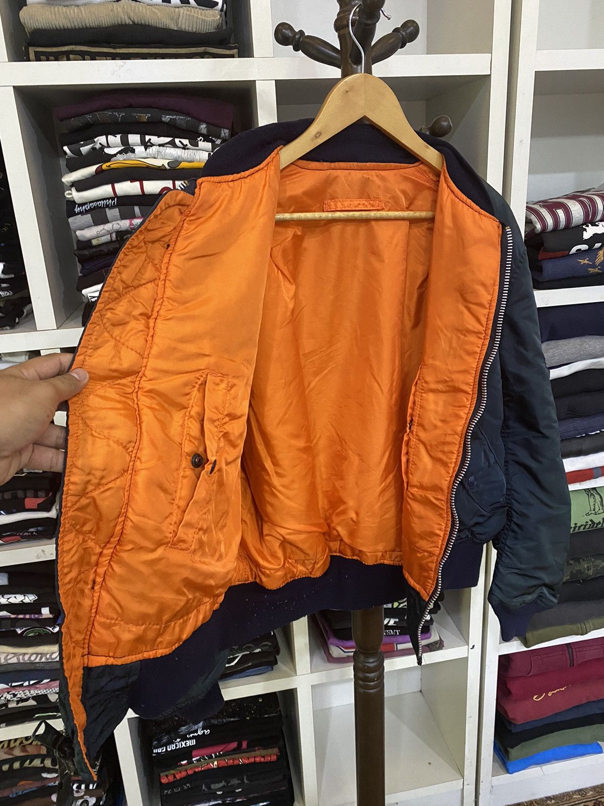 Alpha Industries Vintage MA-1 Alpha Industries Bomber Jacket Size US XL / EU 56 / 4 - 10 Thumbnail