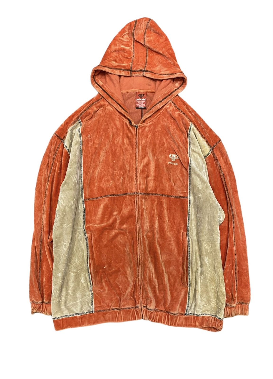 Pelle Pelle Pelle Pelle contra Stitch velvet color block hoodie Size US XXL / EU 58 / 5 - 1 Thumbnail