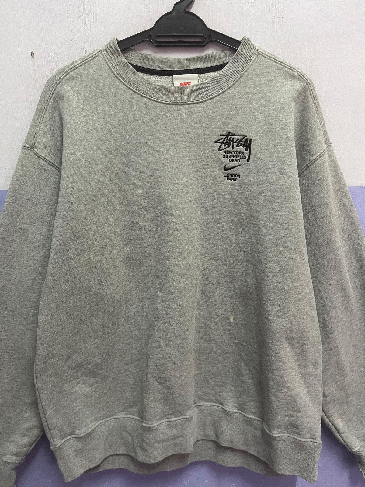 Nike × Stussy Y2K Nike x Stussy Sweatshirt Size US M / EU 48-50 / 2 - 2 Thumbnail