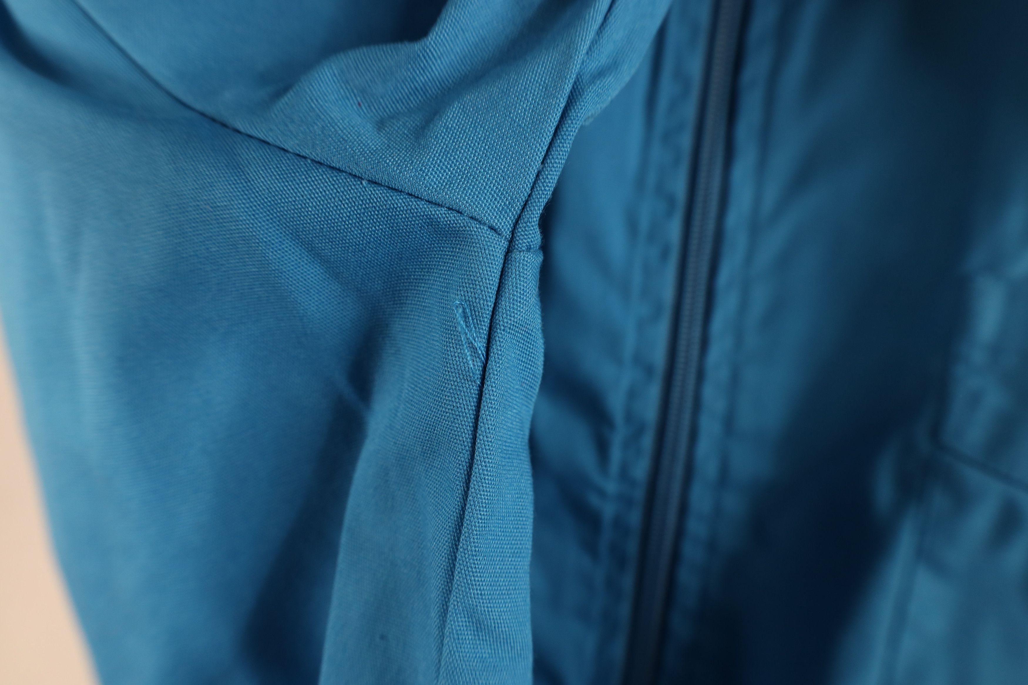 Vintage Vintage 90s Streetwear Full Zip Collared Shirt Jacket Blue Size US L / EU 52-54 / 3 - 8 Thumbnail