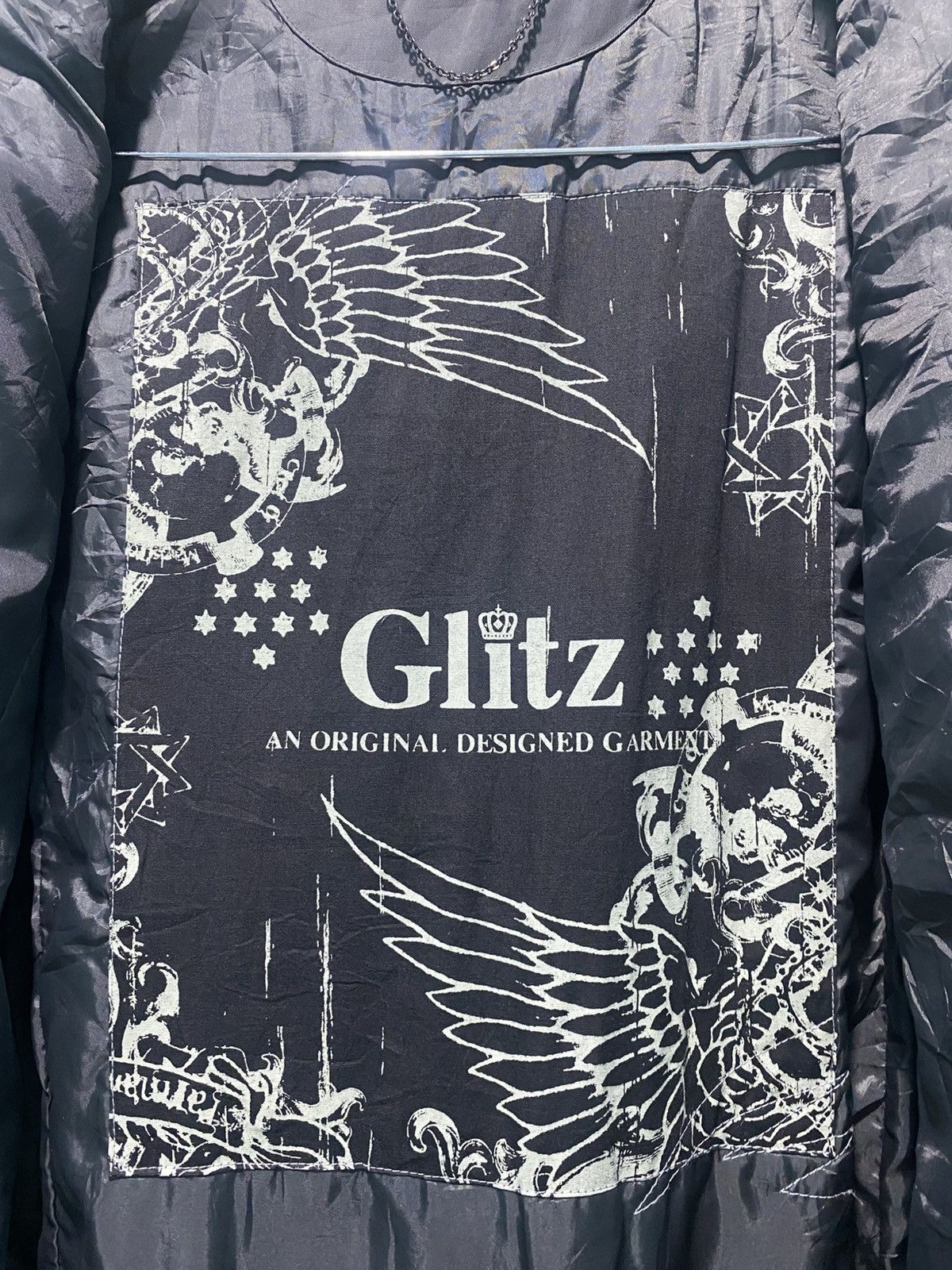 Japanese Brand Glitz Buckle Closures Inspired Chrome Hearts Design Jacket Size US M / EU 48-50 / 2 - 9 Thumbnail