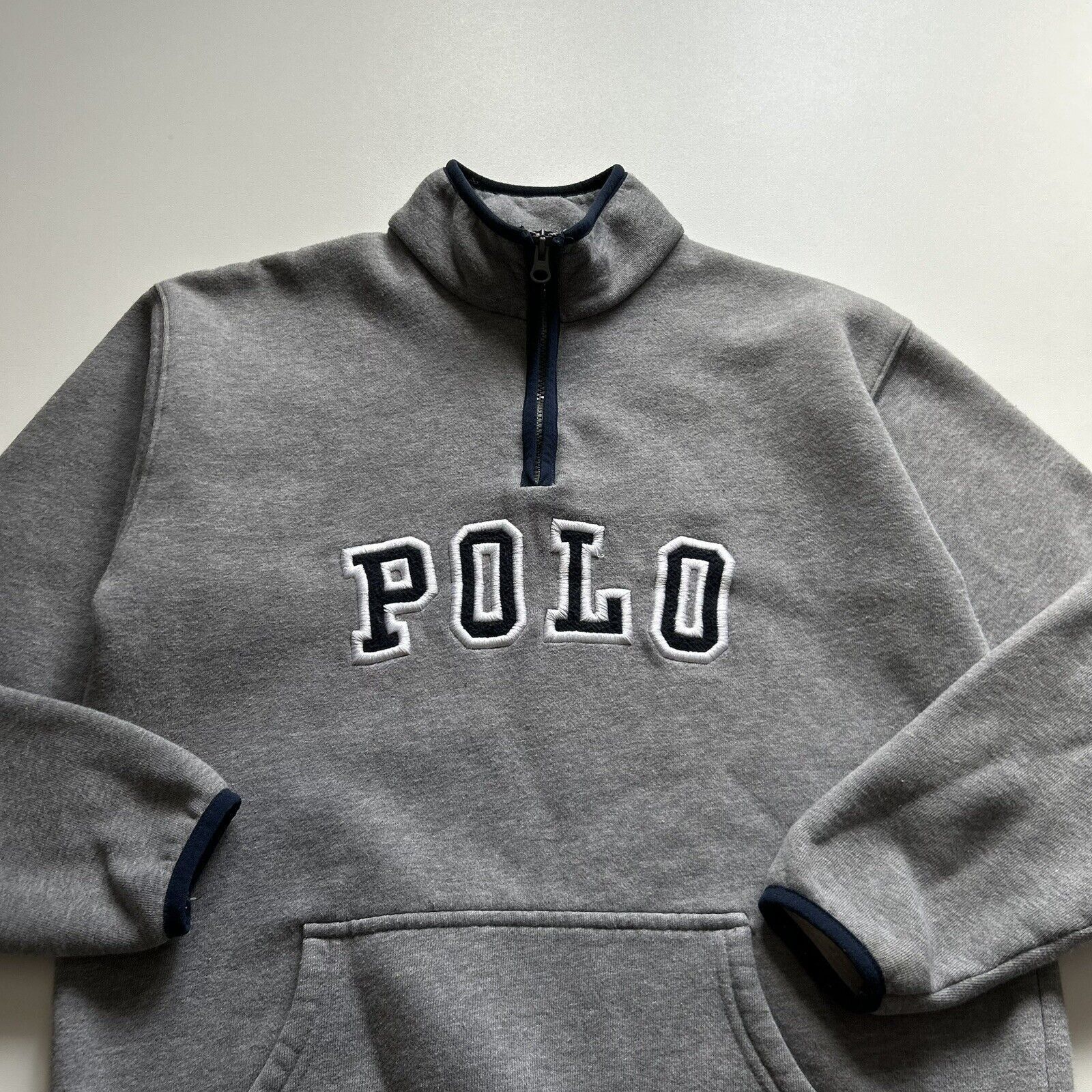 Ralph Lauren Vintage Y2K Polo Ralph Lauren Spell Out 1/4 Zip Sweater XS Size XS / US 0-2 / IT 36-38 - 2 Thumbnail