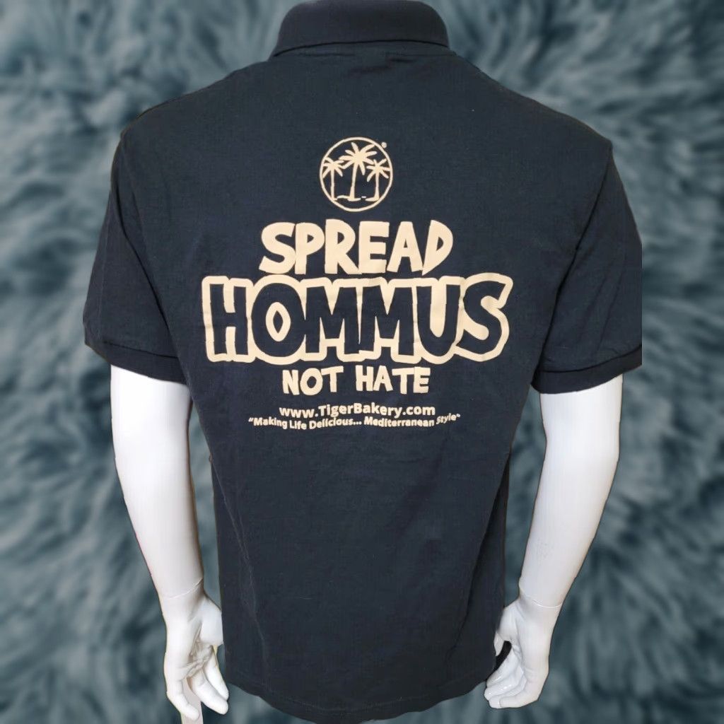 Gildan Tiger Bakery Spread Hommus Not Hate Polo Shirt Large Toledo OH Restaurant Golf Shirt Size US L / EU 52-54 / 3 - 1 Thumbnail