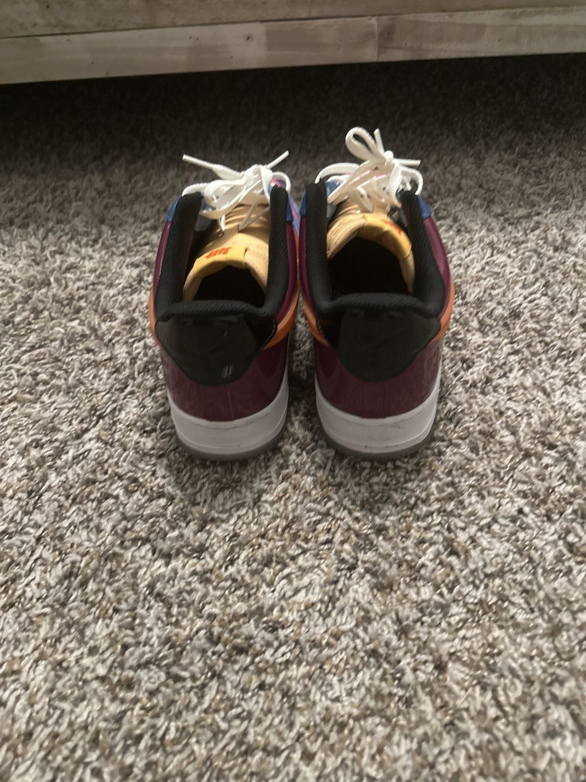 Nike × Undefeated Nike Undefeated x Air Force 1 Low Total Orange Size US 11.5 / EU 44-45 - 4 Thumbnail