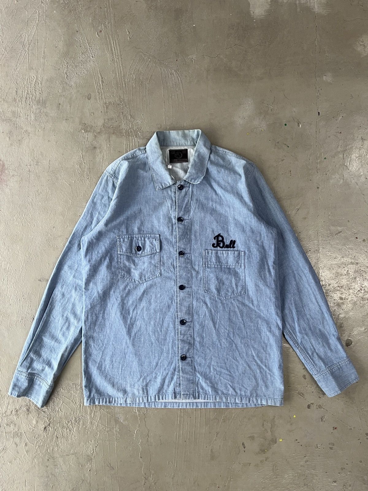 Japanese Brand Bulls Baywatch Chain Stitched Kapital RRL Style Chambray Size US M / EU 48-50 / 2 - 2 Thumbnail