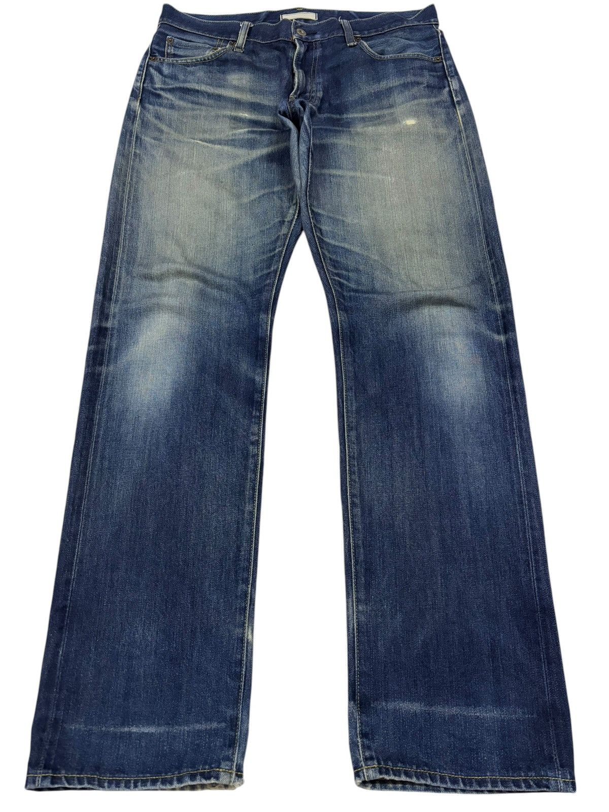 Jun Takahashi × Kaihara Denim Vintage Japan Uniqlo Faded Selvedge Jeans Size US 34 / EU 50 - 2 Thumbnail