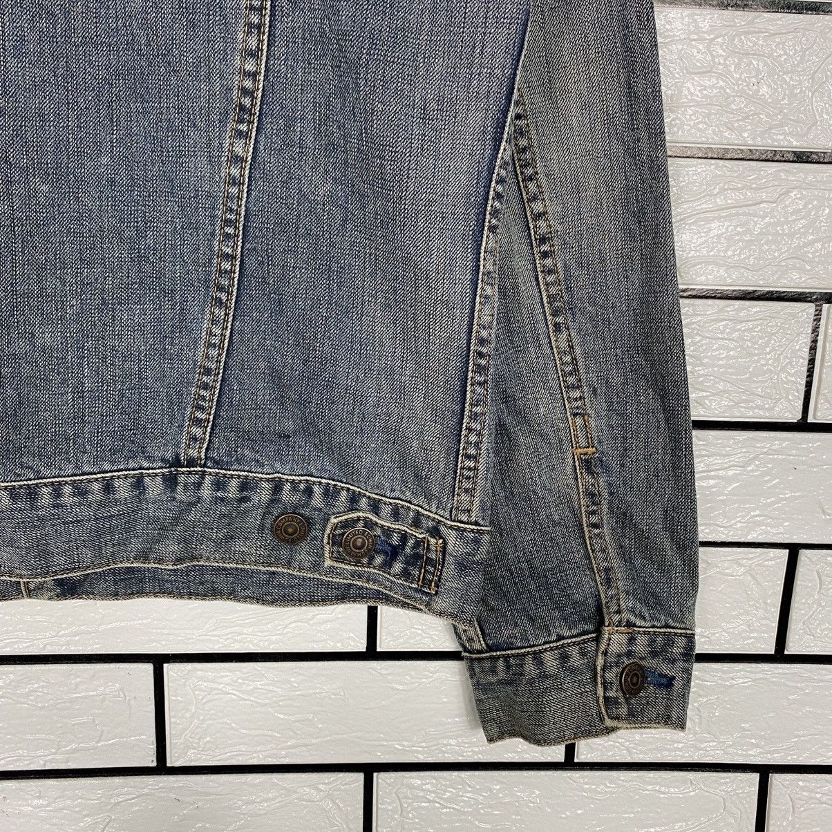 Edwin 📌Vintage Trucker Denim Jacket Edwin Cafe Racer Style Size US M / EU 48-50 / 2 - 11 Thumbnail