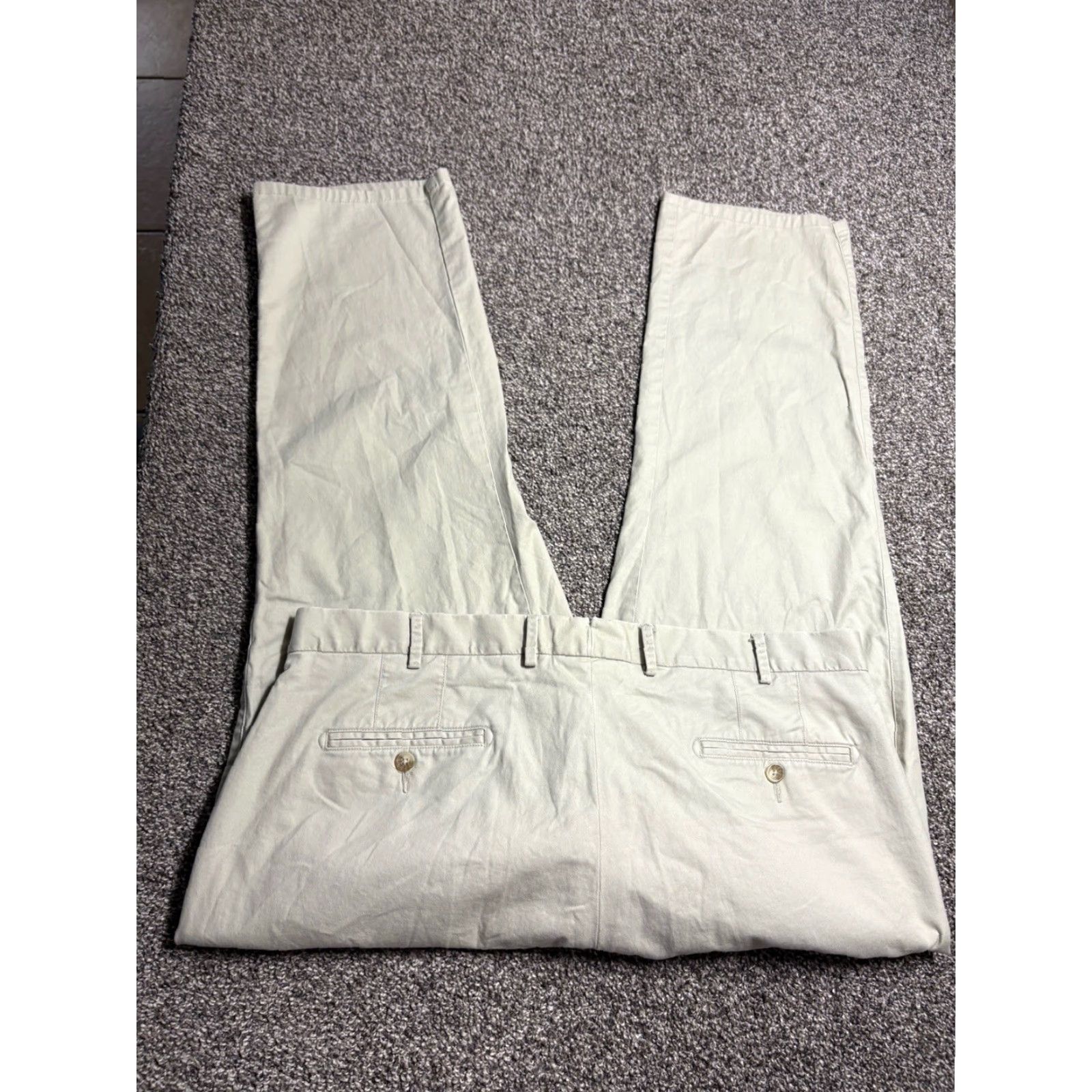 Peter Millar Peter Millar Pants Men 40x30 Twill Soft Chino Khaki Tan Pima Golf Regular Mens Size US 40 / EU 56 - 2 Thumbnail