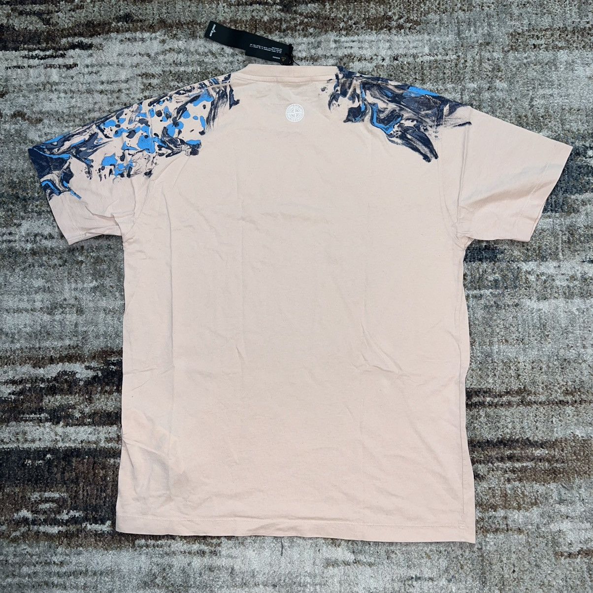 Stone Island NEW STONE ISLAND Big Print Pink Paint Splatter Tee T-Shirt Size US XL / EU 56 / 4 - 2 Thumbnail