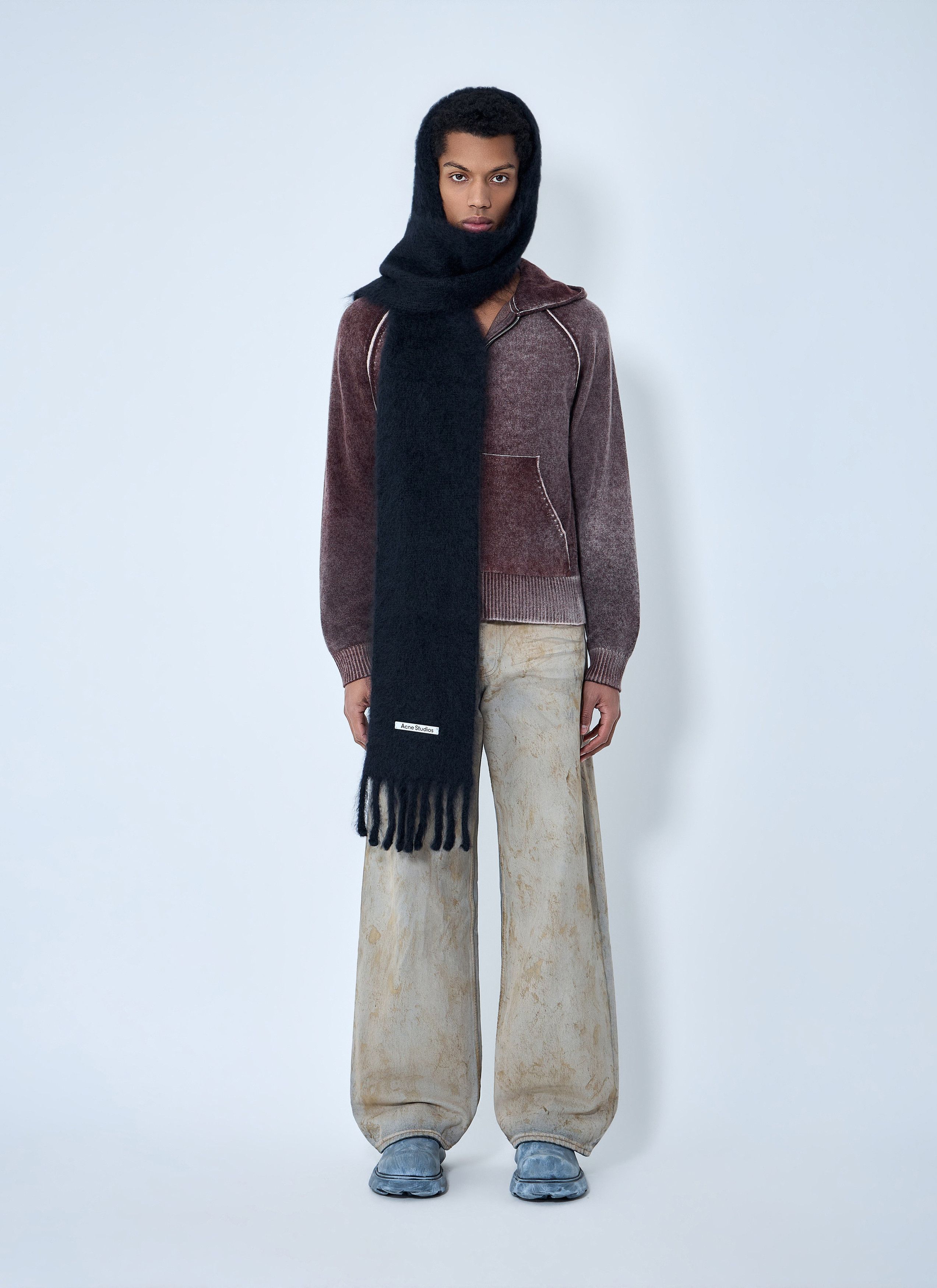 Acne Studios Fringed Wool Scarf Size ONE SIZE - 1 Thumbnail