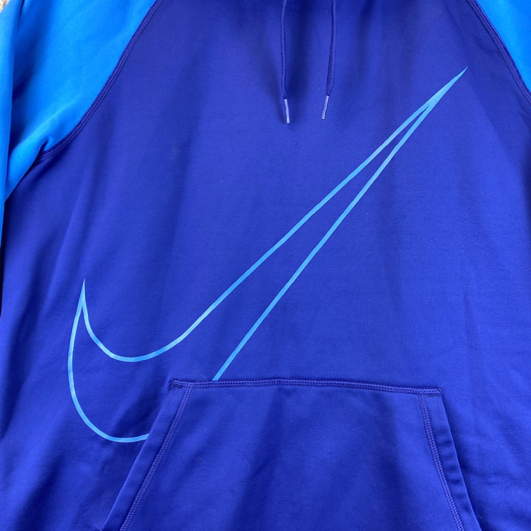 Nike Nike Hoodie Blue Logo Dri-Fit Pullover Long Sleeve Women L 46-34 Size L / US 10 / IT 46 - 2 Thumbnail