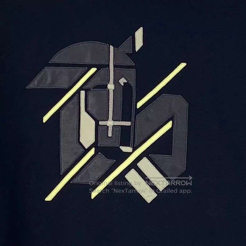 Hermes Hermes Black Round Neck Leather Cotton Long Sleeve Sweatsh Size US XL / EU 56 / 4 - 4 Thumbnail