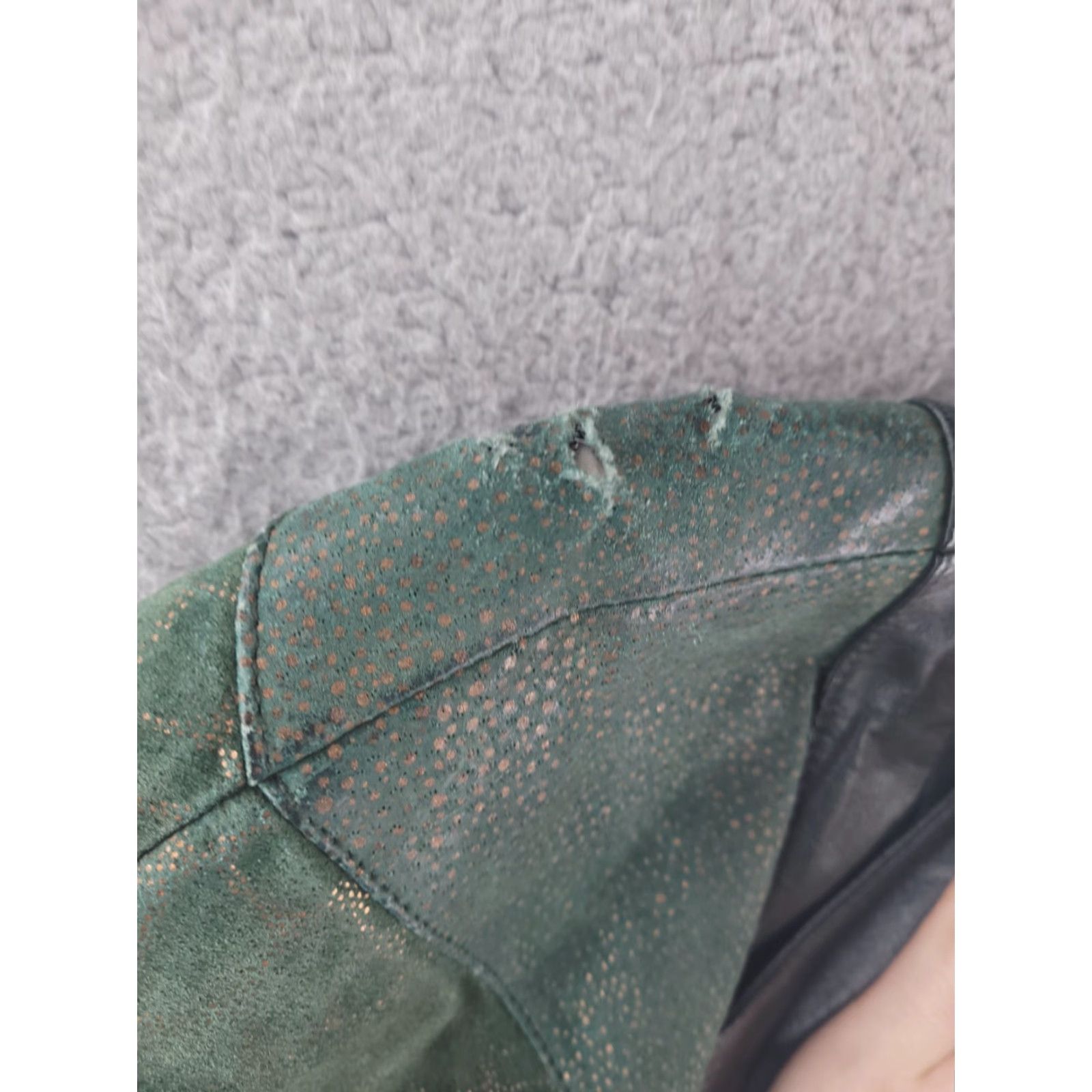 Vintage VINTAGE Avanti Jacket Womens M Green Leather Duster Overcoat Real Genuine Overcoat Size M / US 6-8 / IT 42-44 - 7 Thumbnail