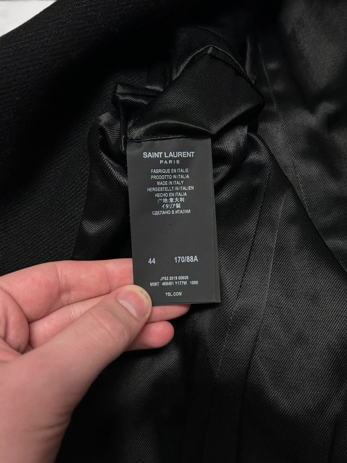 Saint Laurent Paris FW2019 Tailored Wool Coat Size US S / EU 44-46 / 1 - 6 Thumbnail
