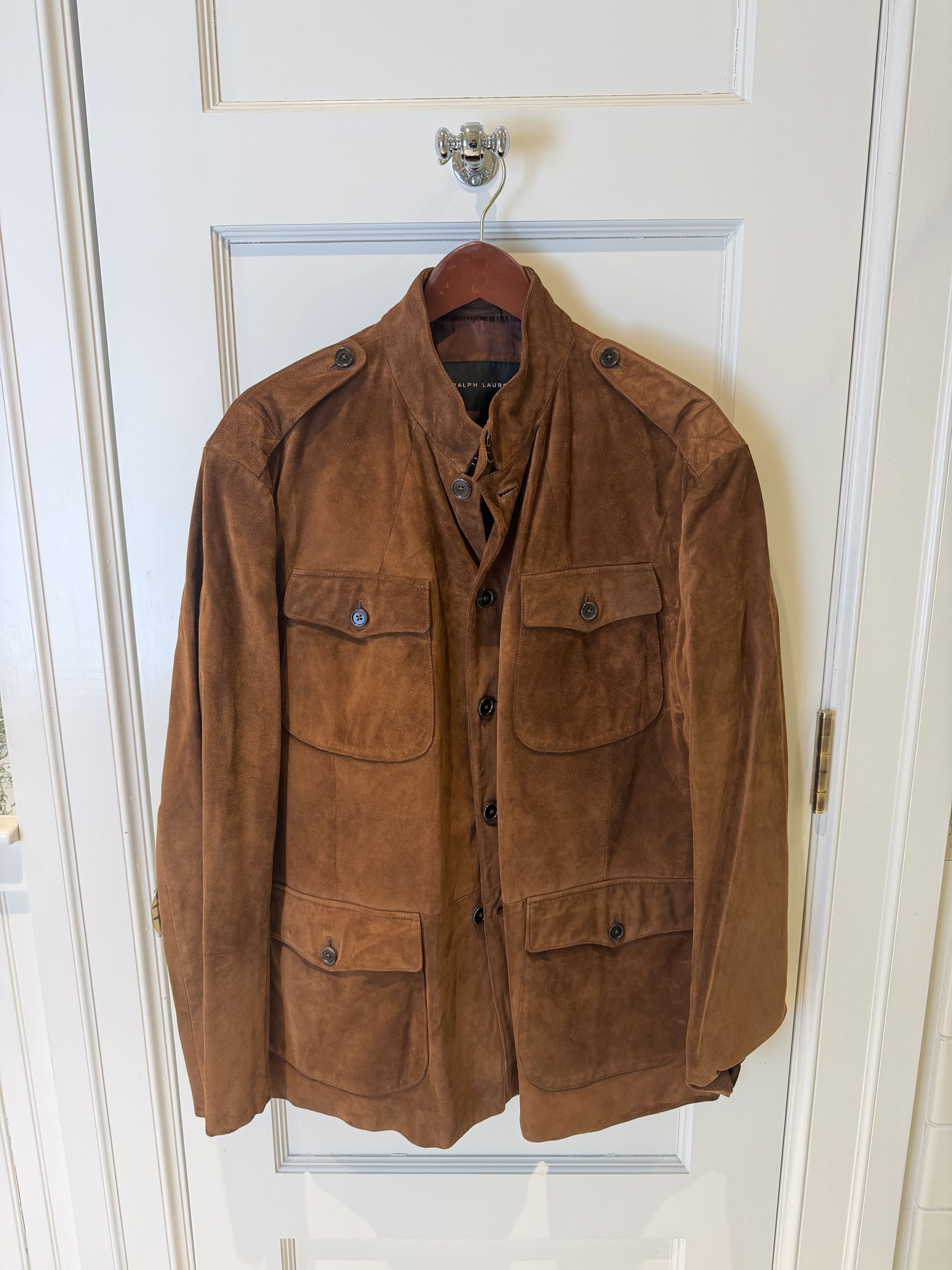 Ralph Lauren Ralph Lauren Black Label Suede Jacket Size US XXL / EU 58 / 5 - 1 Thumbnail