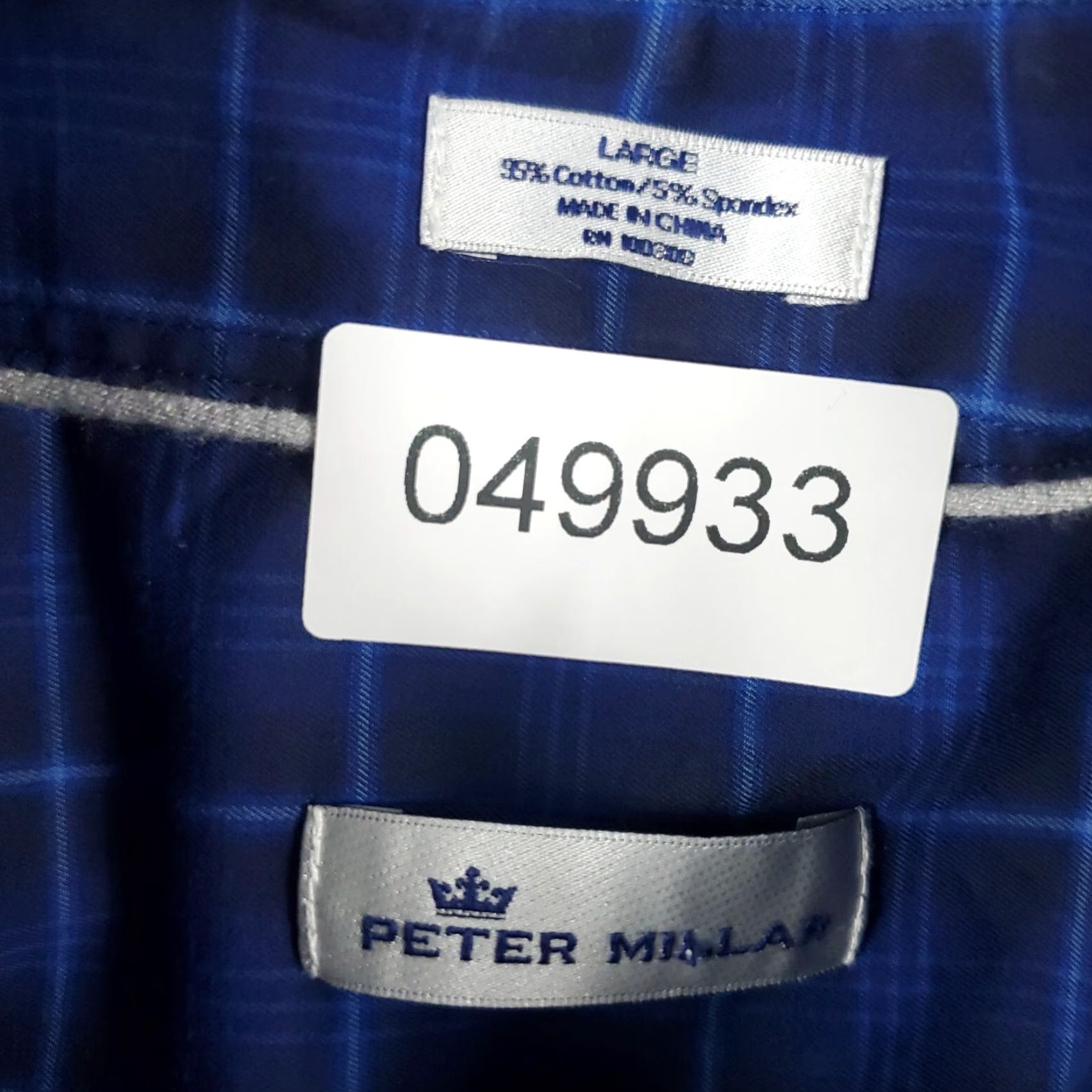 Peter Millar Peter Millar Shirt Mens Large Blue Plaid Button-Up Long Sleeve Casual Dress? Size US L / EU 52-54 / 3 - 7 Thumbnail