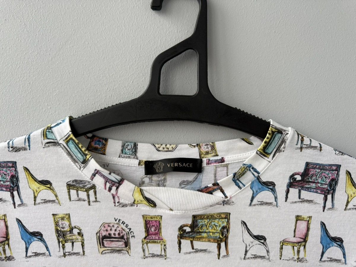 Versace Versace Chair Print Mens Tshirt Size US M / EU 48-50 / 2 - 5 Thumbnail