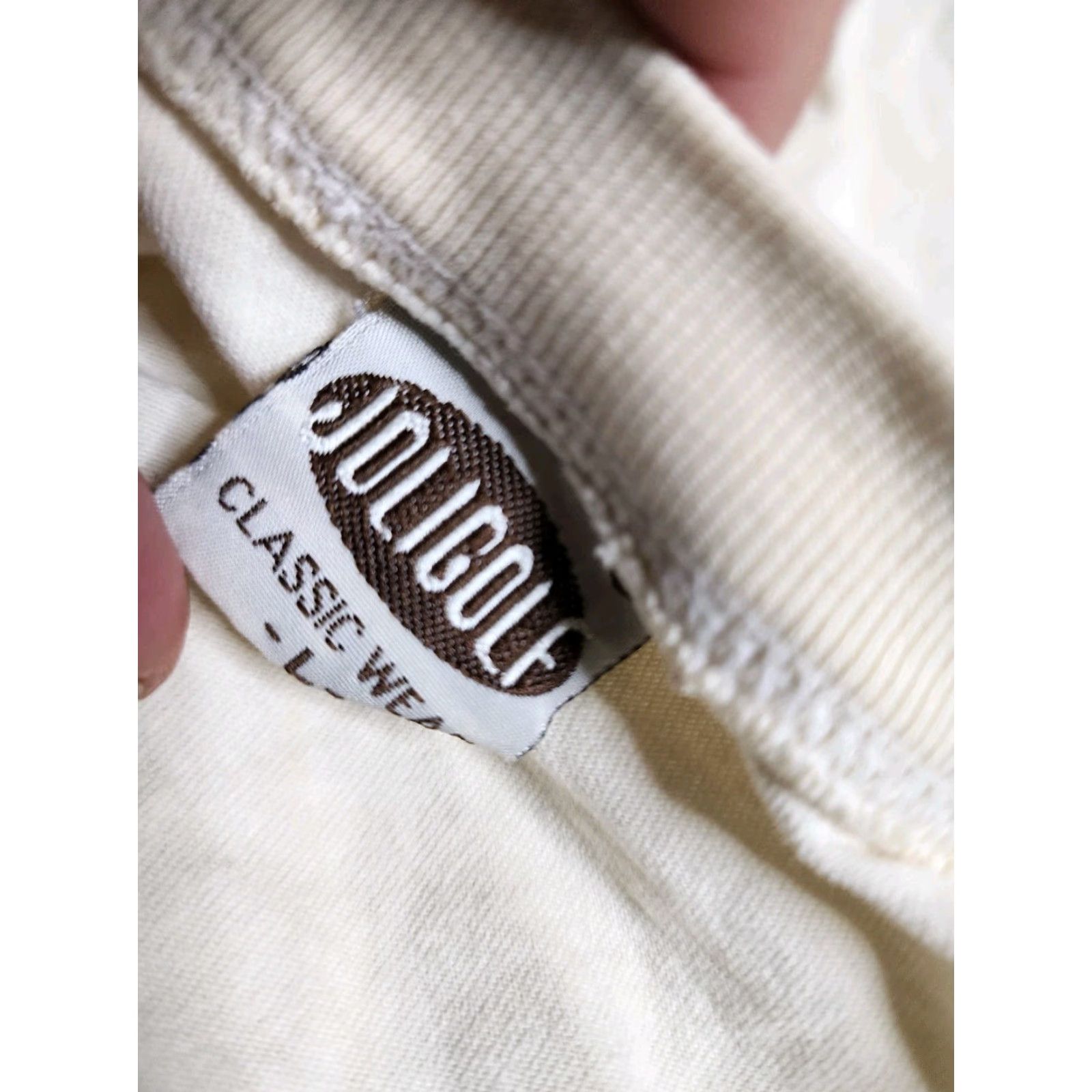 Vintage VINTAGE Joligolf Classic Wear T-Shirt Mens L Crew Neck 100% Cotton Beige Thailand The Bridge on the Kwai River Death Railway 1990s Size US L / EU 52-54 / 3 - 6 Thumbnail