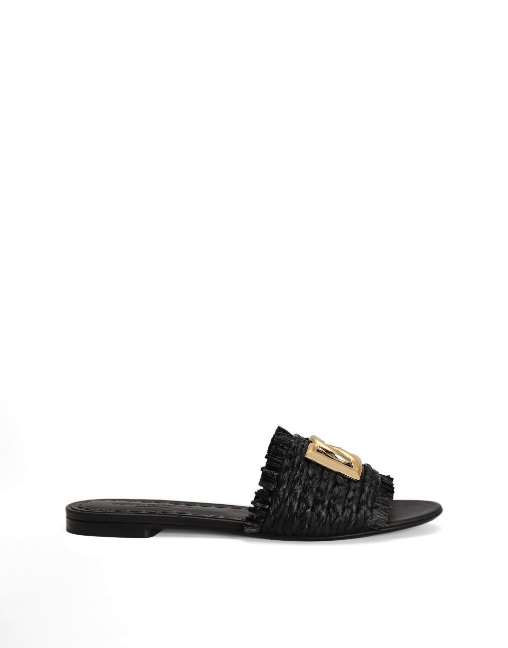 Dolce & Gabbana DG LOGO RAFIA FLAT SANDALS Size US 6 / IT 36 - 1 Thumbnail