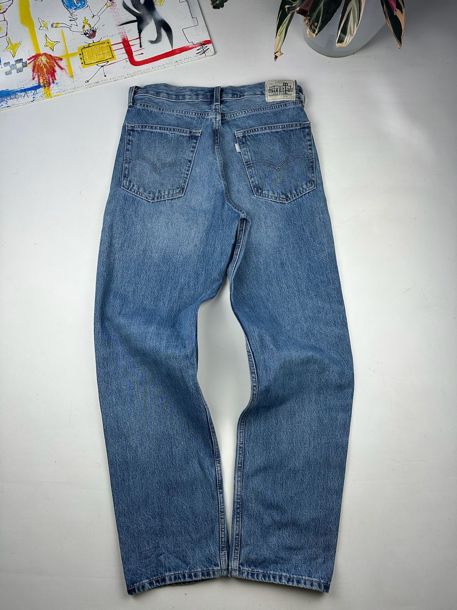 Levi's Vintage Y2K Levis Silvertab Baggy Jeans loose Size US 30 / EU 46 - 10 Thumbnail