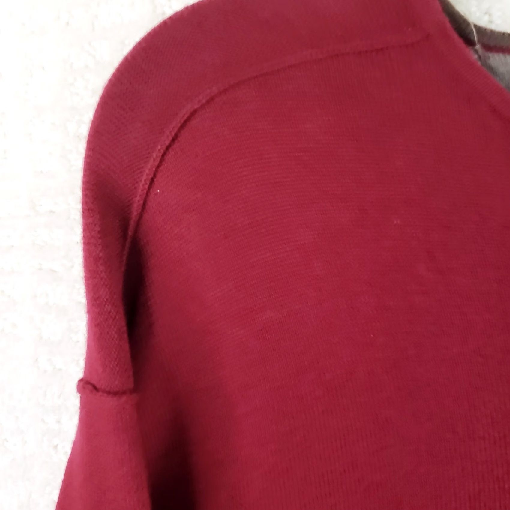 Tommy Bahama Tommy Bahama Sweater Men 2XL Maroon Cashmere Cotton V-Neck Pullover Knit Size US XXL / EU 58 / 5 - 7 Thumbnail