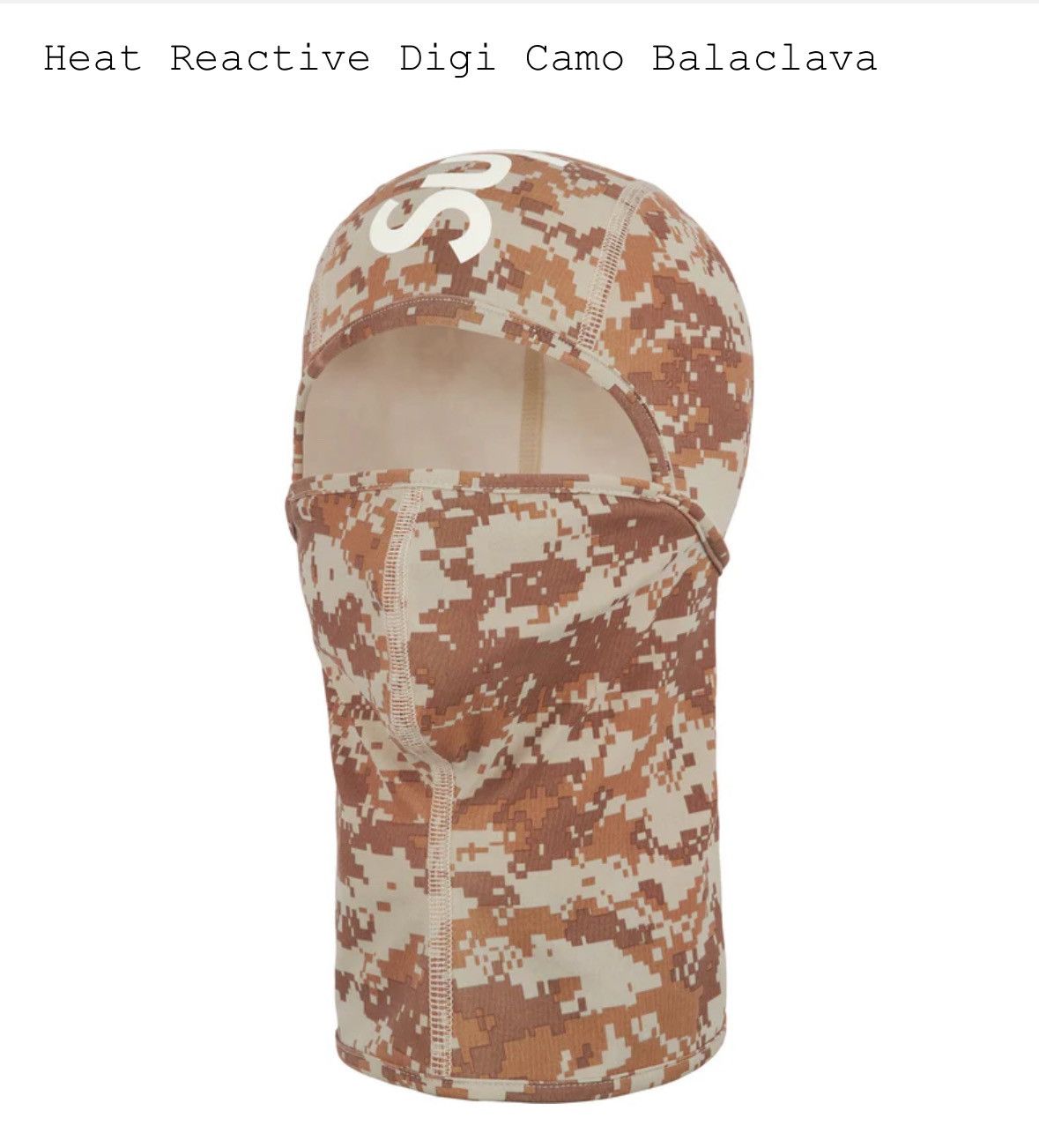 Supreme Supreme Heat Reactive Digi Camo Balaclava Size ONE SIZE - 1 Thumbnail