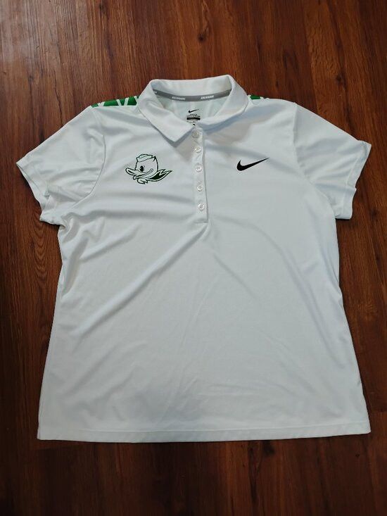 Nike Nike Running Oregon Ducks Polo Shirt Athletic Team Issued Size XL / US 12-14 / IT 48-50 - 2 Thumbnail