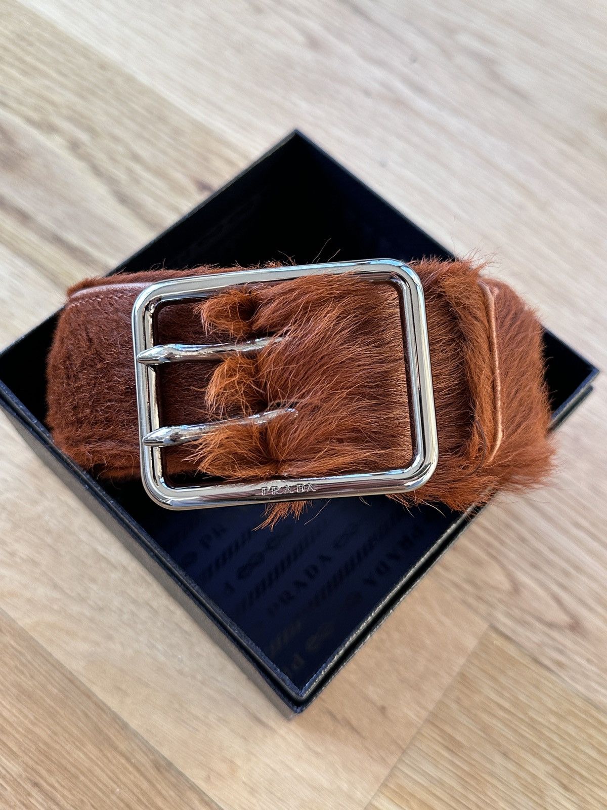 Prada Fur Belt | Grailed