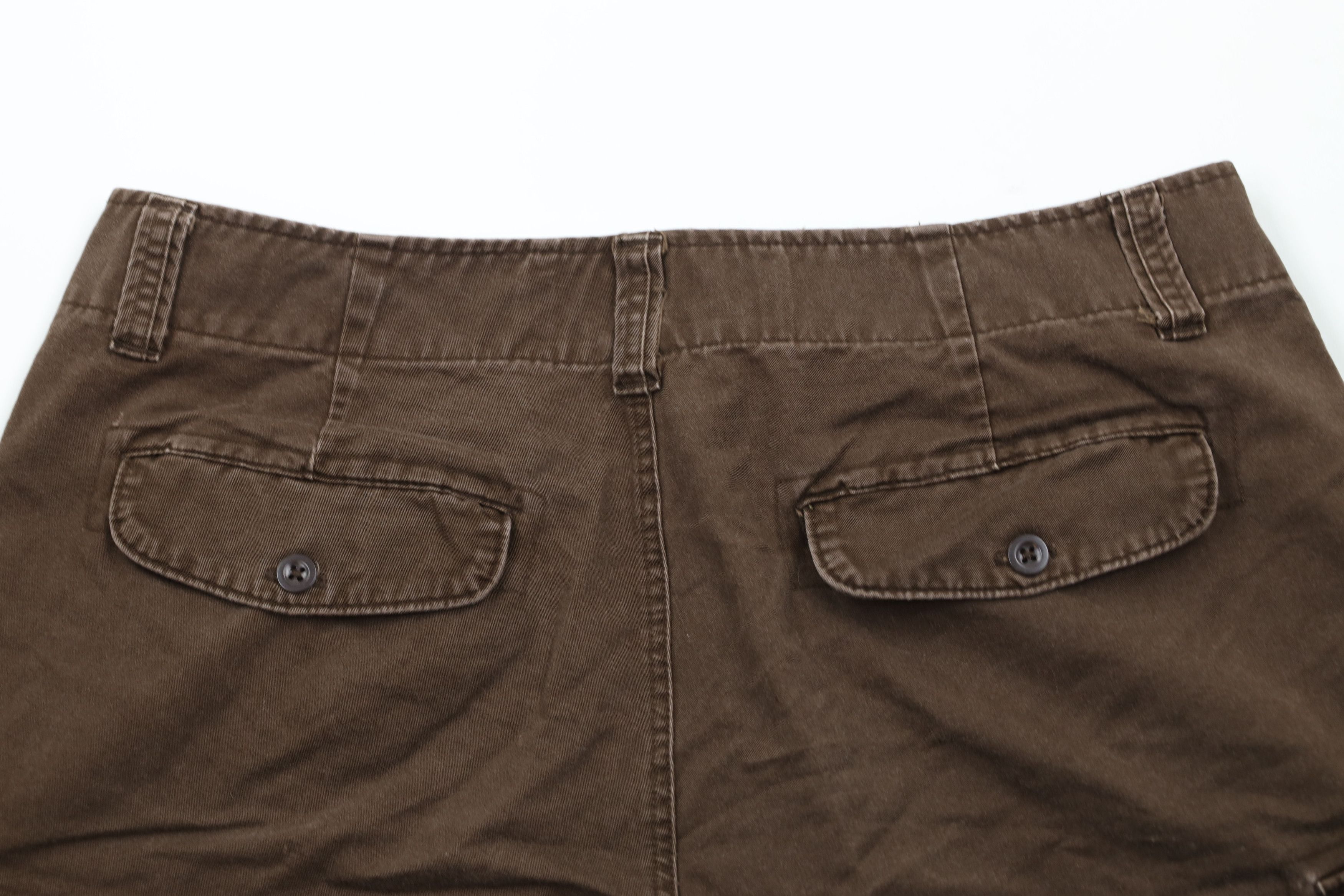 Gap × Vintage Vintage Gap Above Knee Heavyweight Cargo Shorts Brown Cotton Size US 36 / EU 52 - 12 Thumbnail