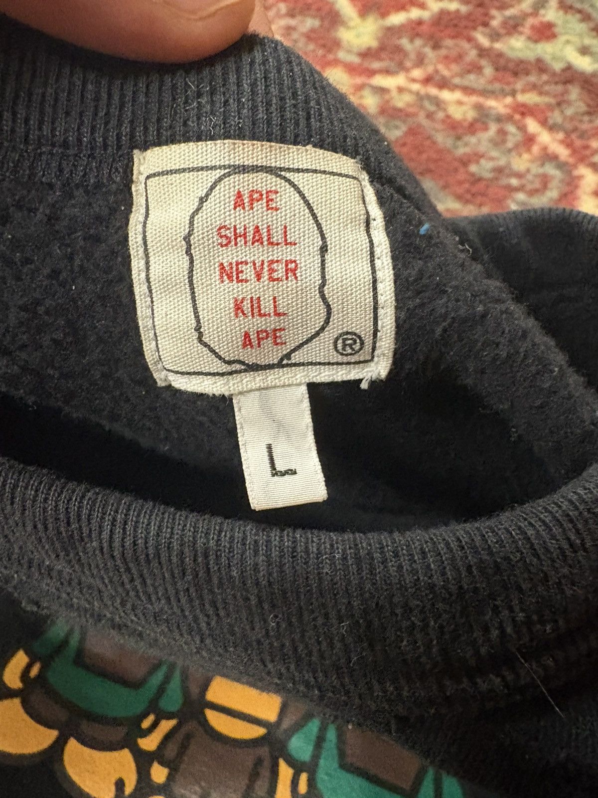 Bape Bape Milo Crewneck Sweatshirt Size US L / EU 52-54 / 3 - 3 Thumbnail