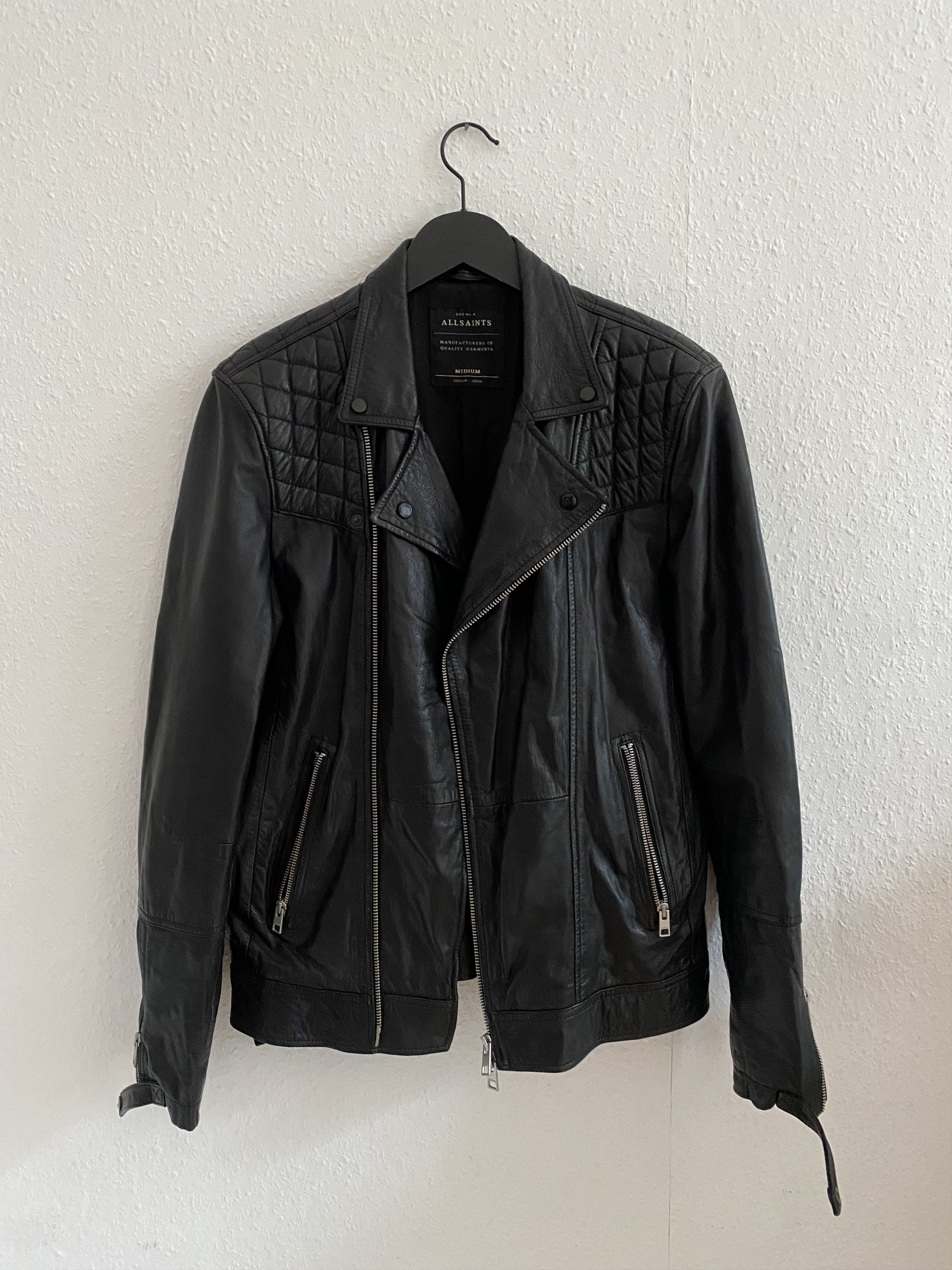 Allsaints Leather Biker Jacket Size US M / EU 48-50 / 2 - 1 Thumbnail