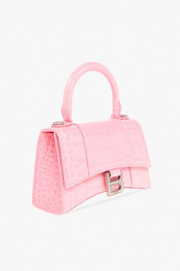 Balenciaga o1mt1gz0325 Size: OS / Hourglass XS Handbag Crocodile Size ONE SIZE - 4 Thumbnail