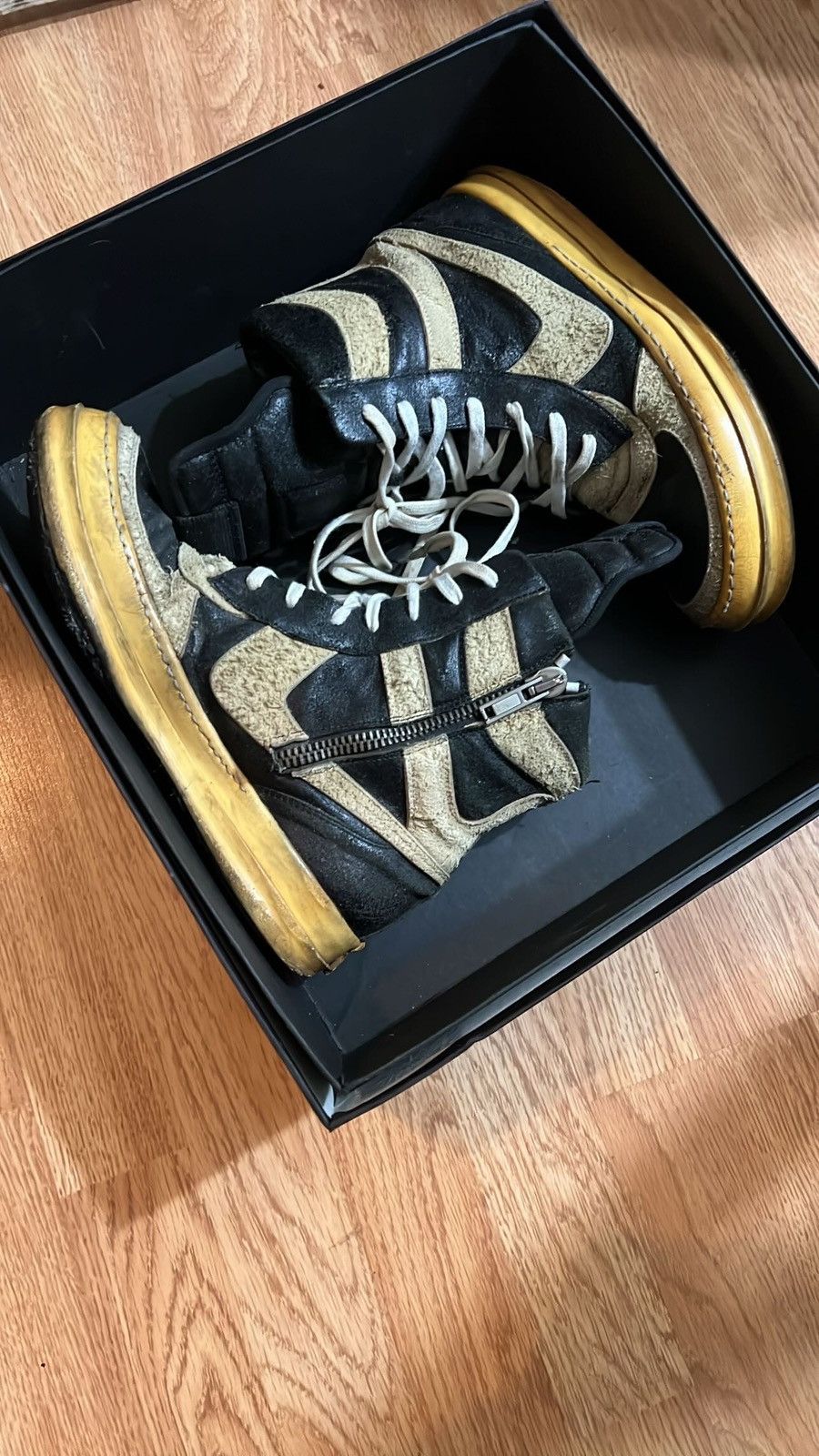 Rick Owens × Rick Owens Drkshdw Rick Owens SS09 Strutter Mohawk Oreo Dunks Size US 9 / EU 42 - 5 Thumbnail